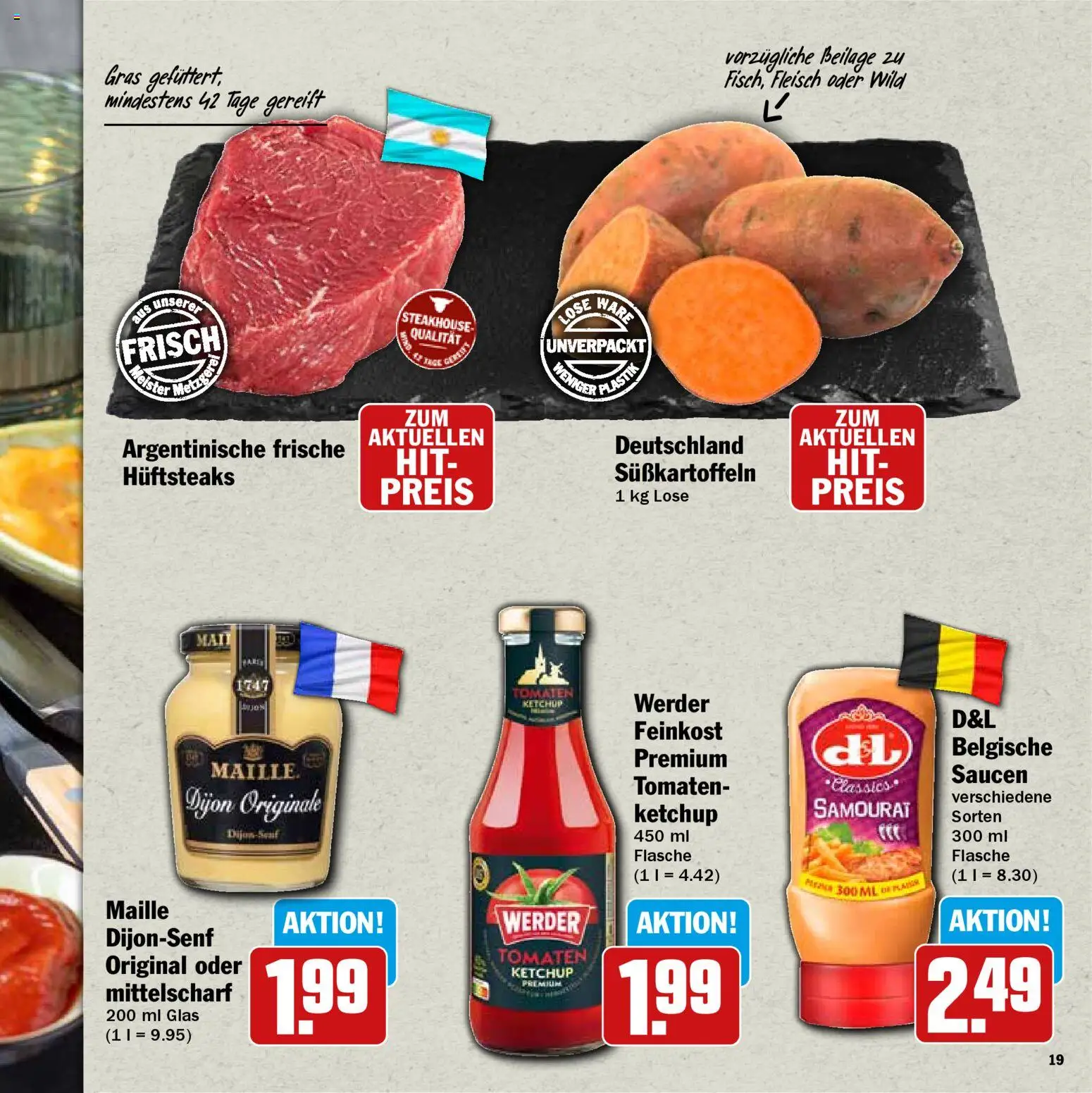 HIT - Feinkostbroschüre – gültig ab 24.11.2025 | Seite: 19 | Produkte: Tomaten, Ketchup, Fleisch