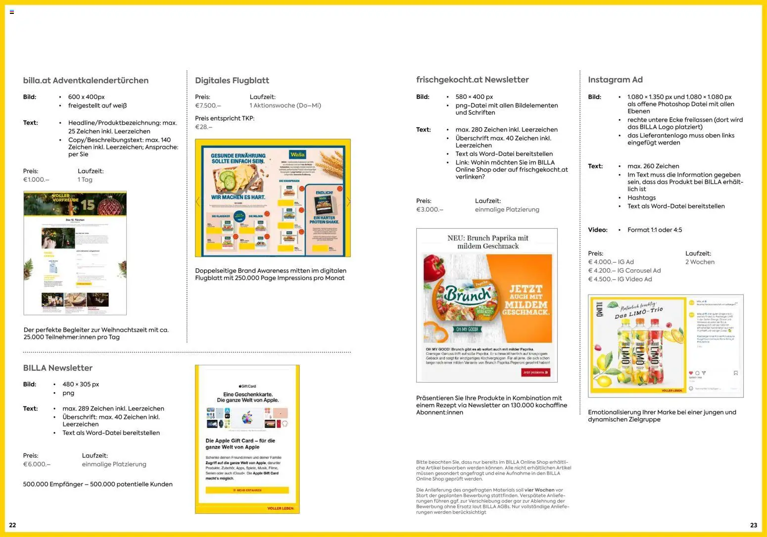 Billa - Mediadaten 2026 gültig ab 15.01.2026 | Seite: 12 | Produkte: Video, Apple