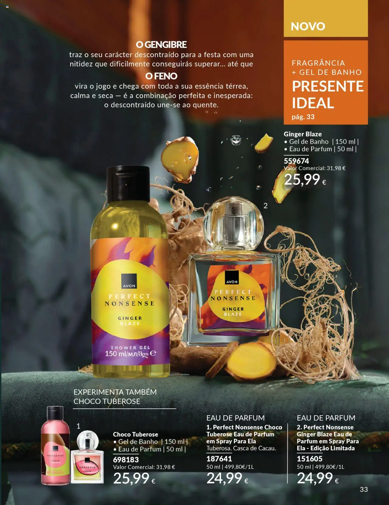 Catálogo Avon Campanha 10 │ válido de 01.10.2025 | Página: 33 | Produtos: Perfume, Fragrância, Gel de banho, Banho