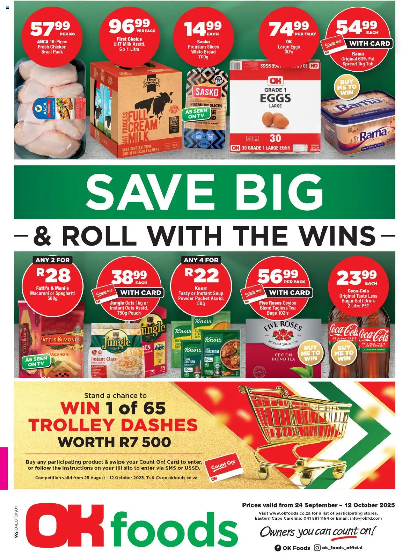 New OK Foods catalogue – valid from 24.09.2025 | Page: 1 | Products: TV, Powder, Tea, Soup