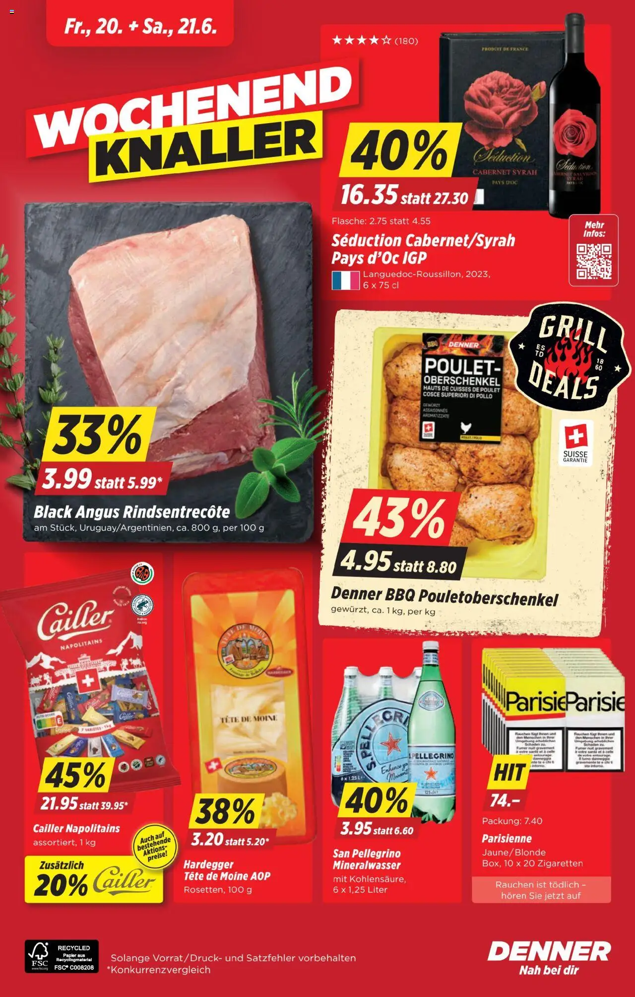 Denner Aktionen ab 17.06.2025 | Seite: 24 | Produkte: Mineralwasser, Grill