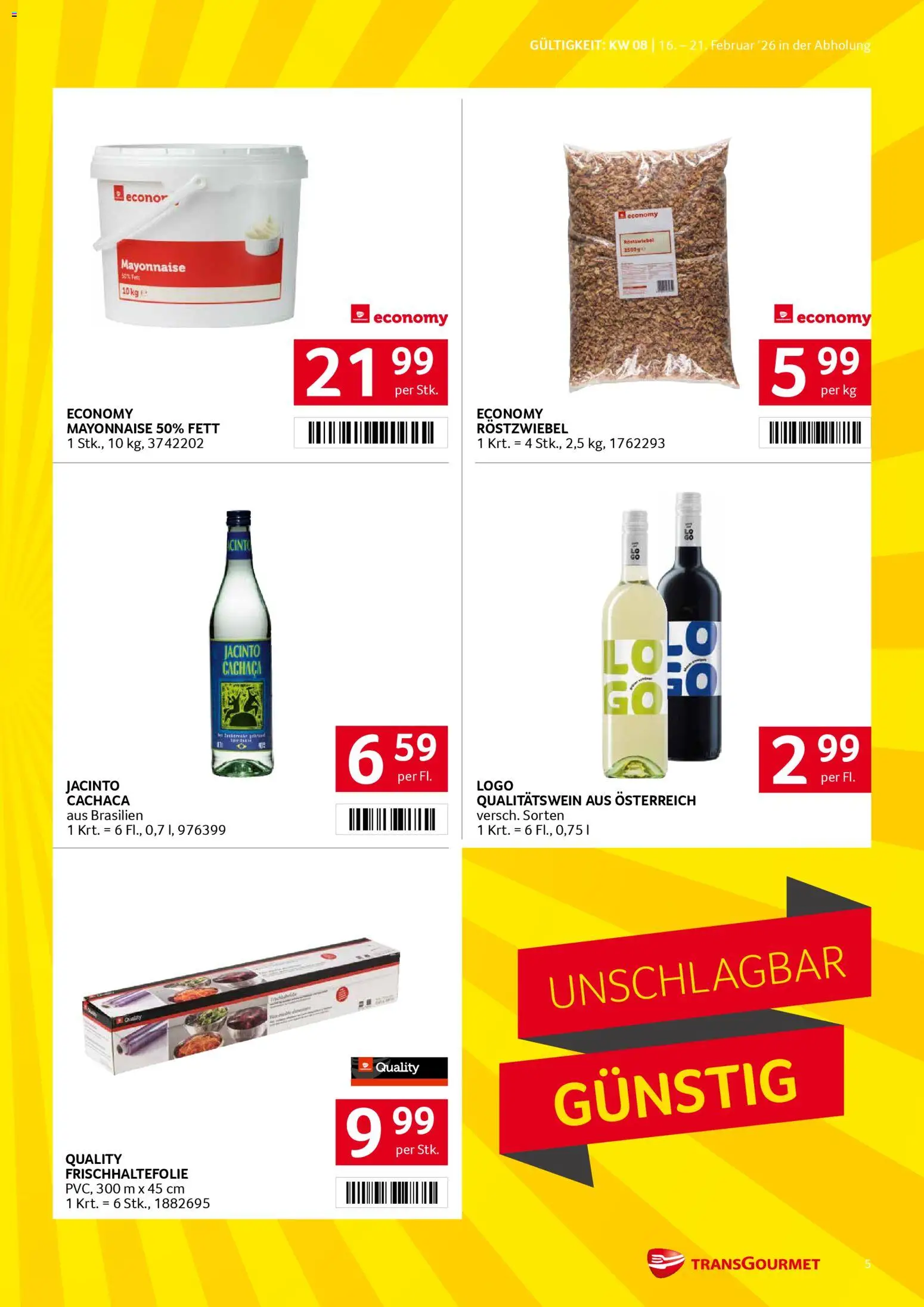 Transgourmet Flugblatt gültig ab 16.02.2026 | Seite: 5