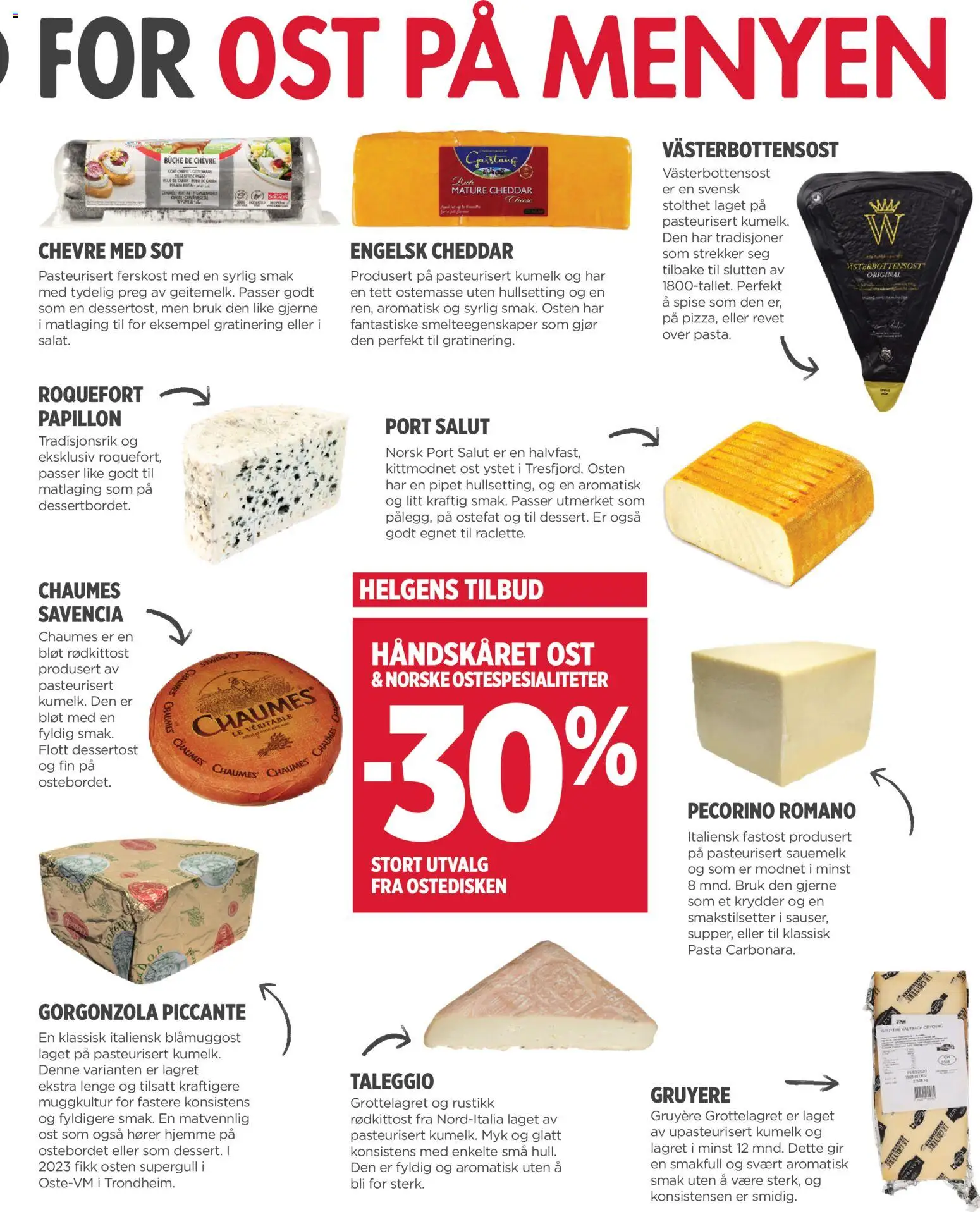 {H1} | Side: 3 | Produkter: Ost, Syltede agurker, Pasta, Krydder