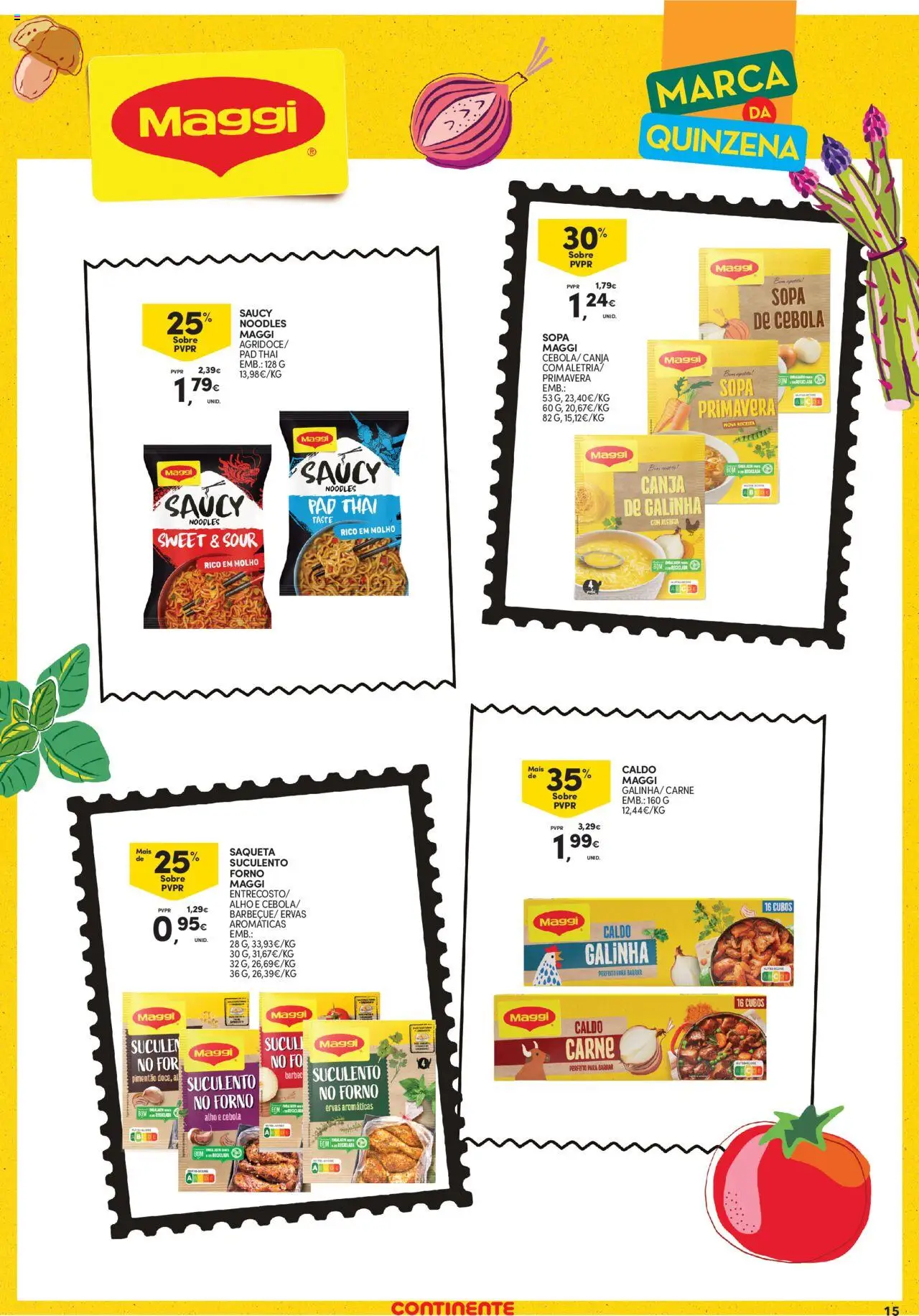 Continente - Açores │ válido de 18.09.2025 | Página: 15 | Produtos: Forno, Pimentão, Sopa, Carne
