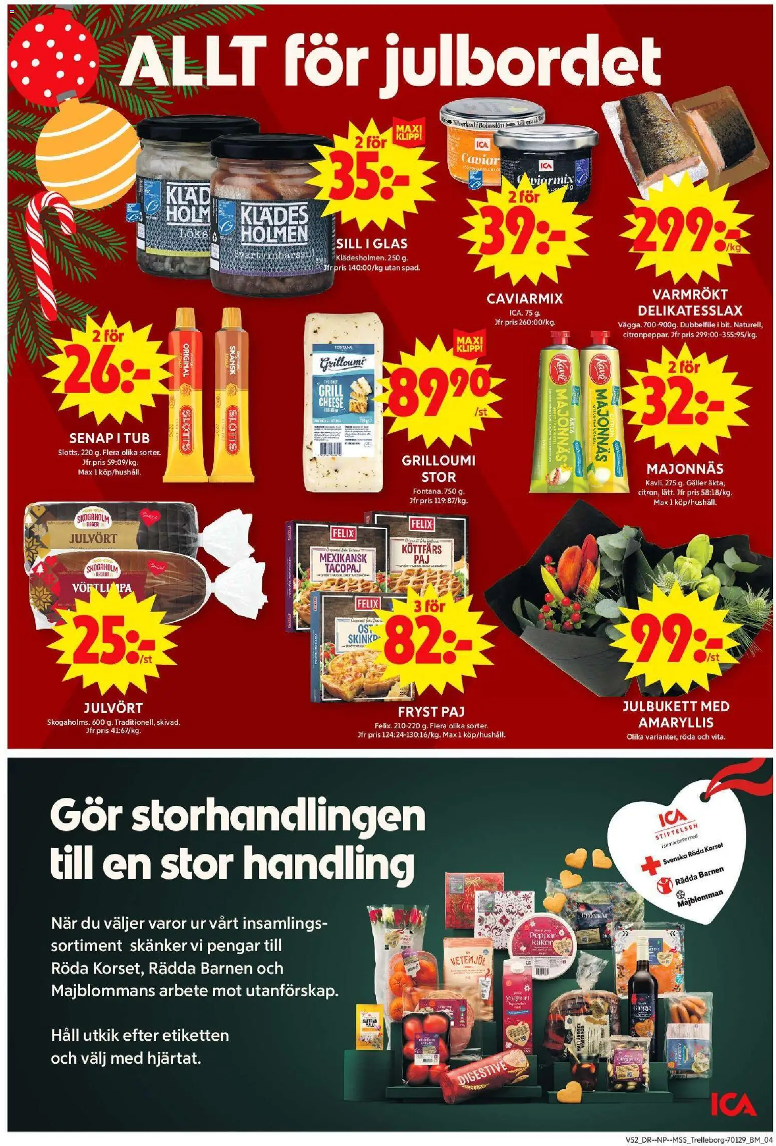 ICA Maxi reklamblad aktuell från 22.12.2025 | Sida: 4 | Produkter: Bageri, Majonnäs, Yoghurt, Häll
