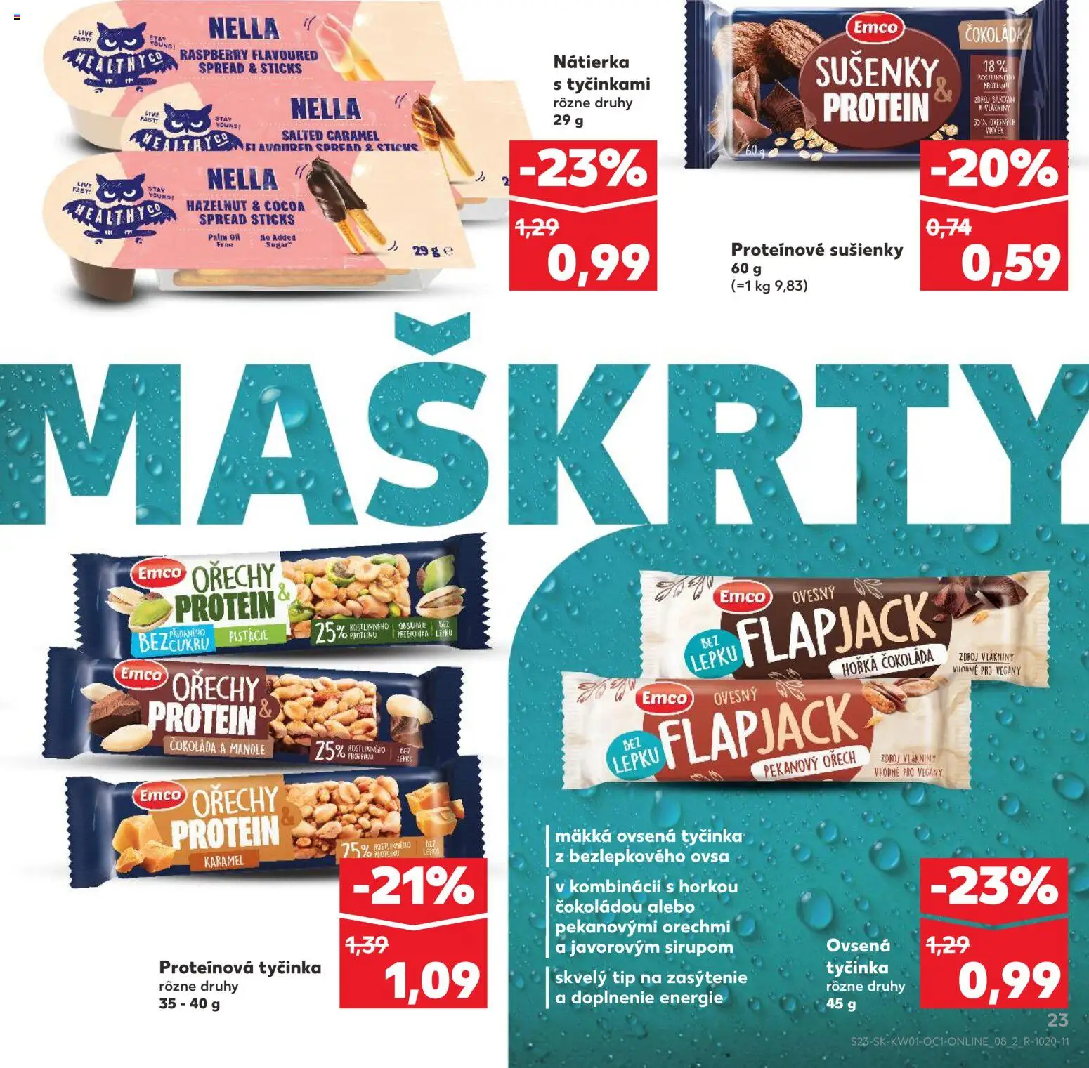 Kaufland SK akciós ujság - amely érvényes a következő dátumtól: 03.01.2026 | Oldal: 23 | Termékek: Protein