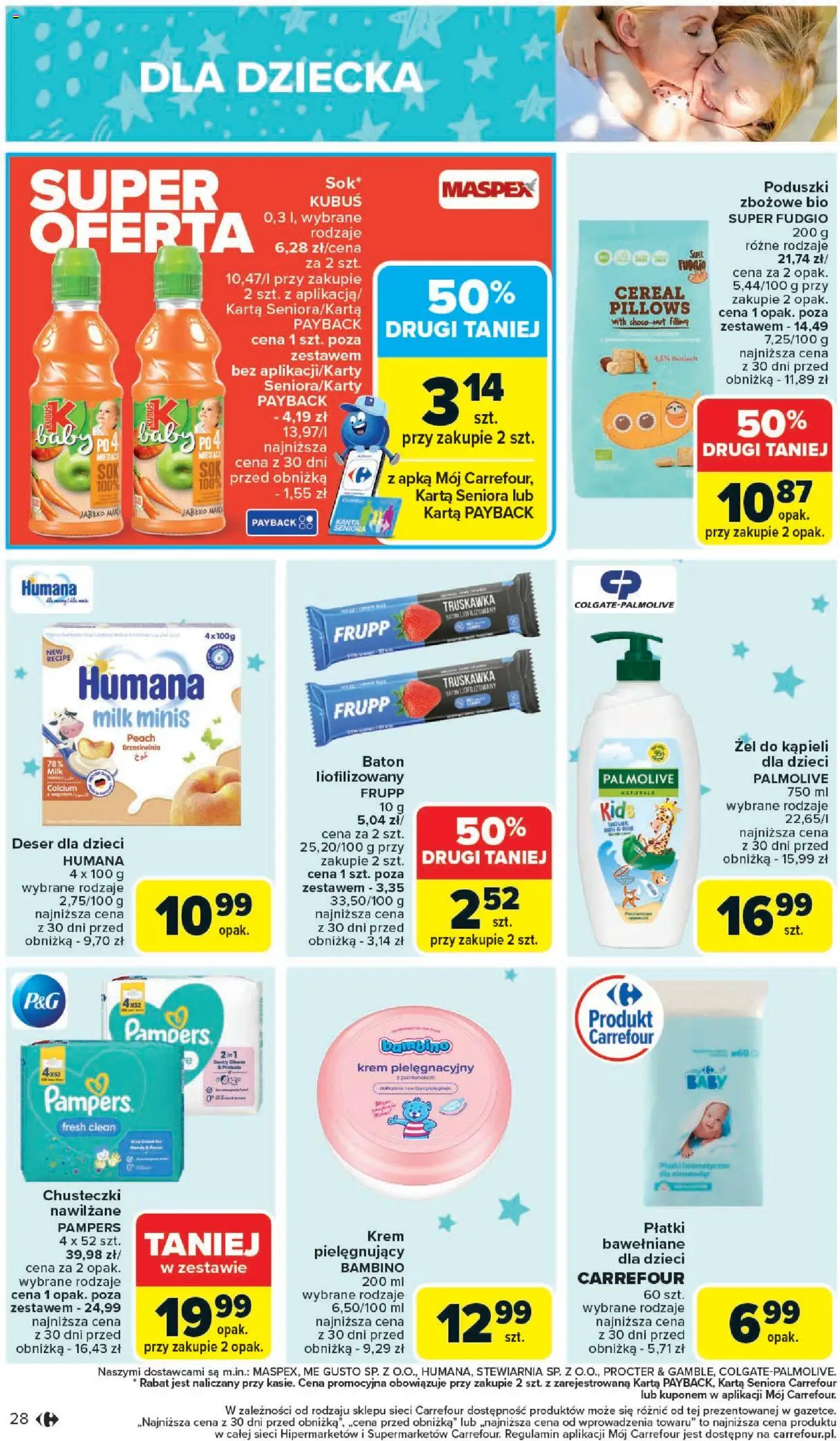 Carrefour Gazetka od 25.08.2025 | Strona: 30 | Produkty: Brzoskwinia, Baton, Płatki, Krem