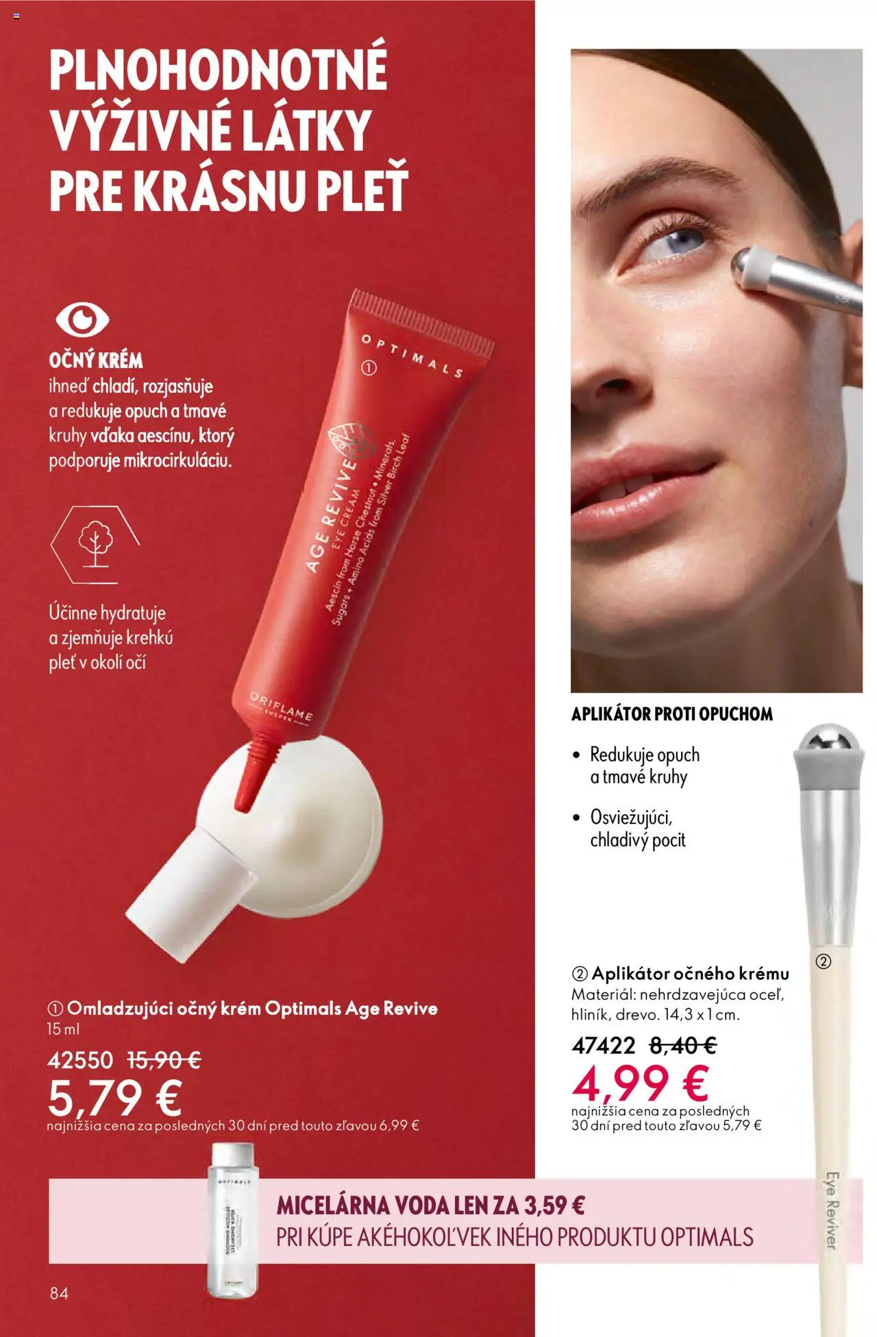Nové Oriflame akcie – leták je platný od 01.10.2025 | Strana: 84 | Produkty: Krém, Voda