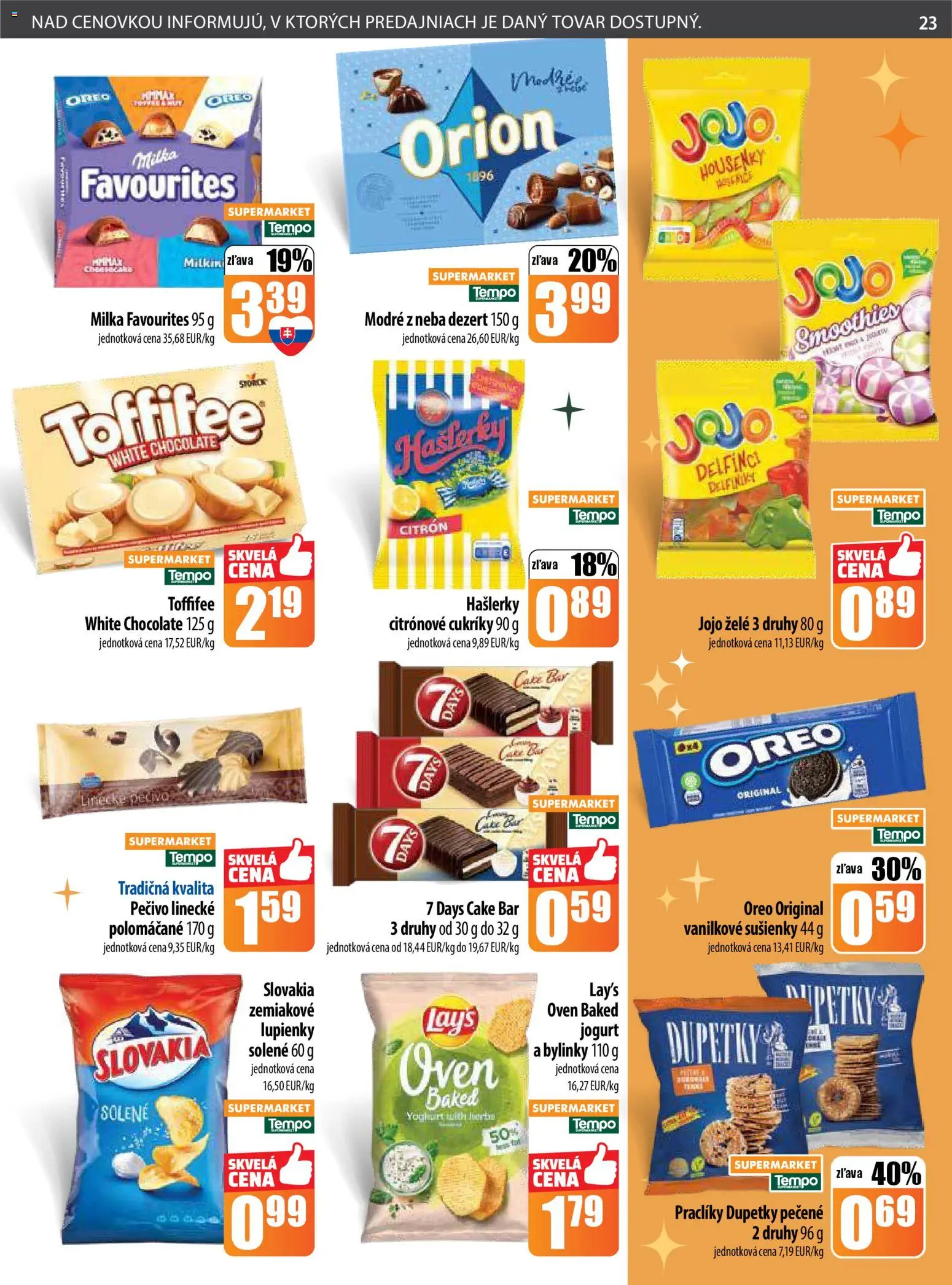 Nové COOP Jednota akcie – leták je platný od 18.12.2025 | Strana: 23 | Produkty: Jogurt, Toffifee, Cukríky, Milka