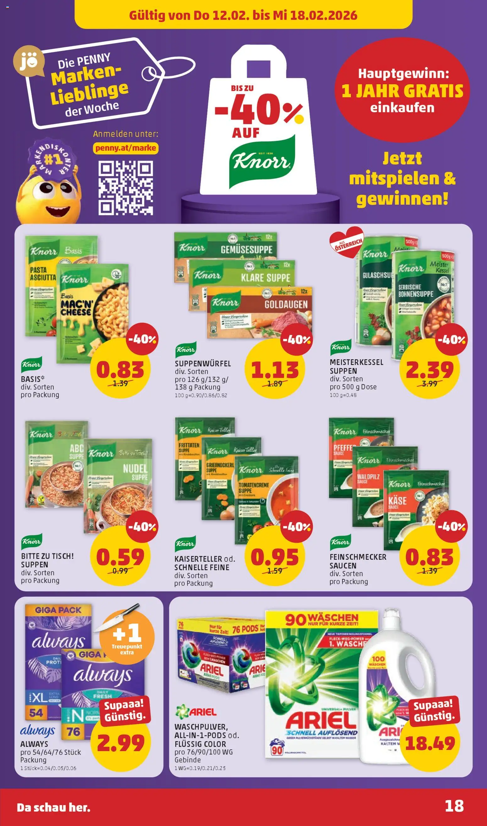 Penny Markt Flugblatt gültig ab 12.02.2026 | Seite: 18
