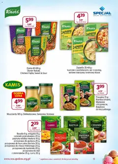 Społem Gazetka od 01.08.2025 | Strona: 13 | Produkty: Oregano, Kebab, Szynka, Łosoś