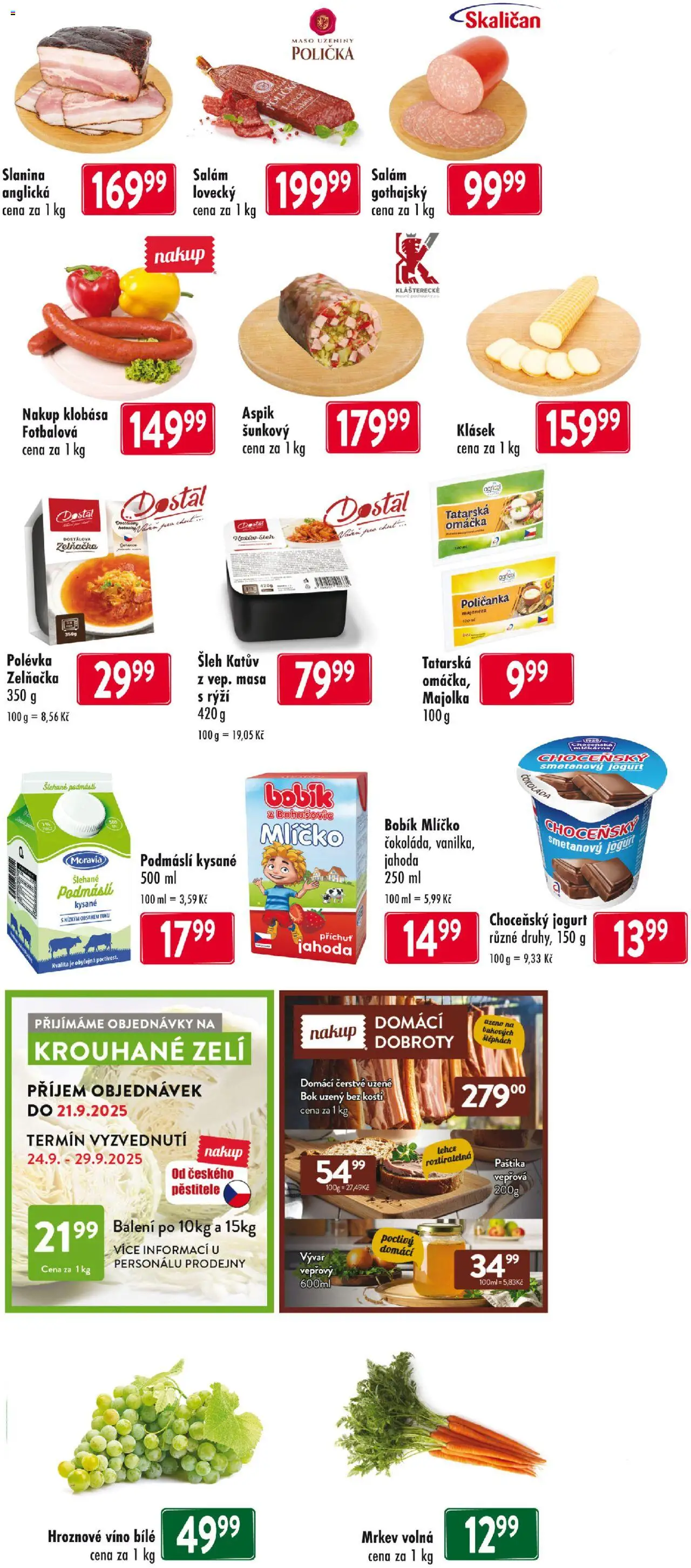 Astur & Qanto leták od 11.09.2025 | Strana: 2 | Produkty: Jogurt, Uzeniny, Podmáslí, Vývar