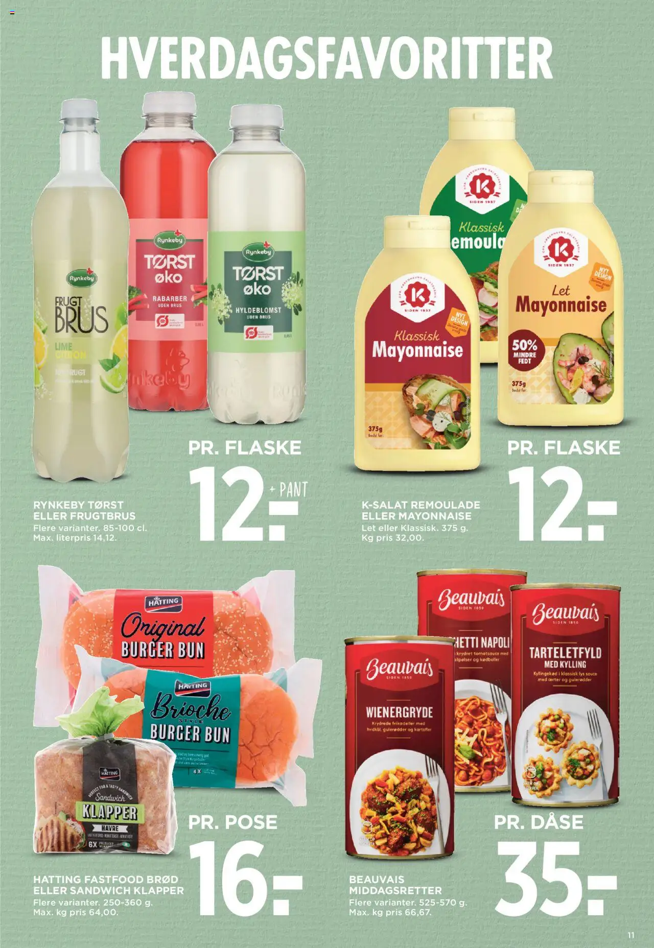 Meny tilbudsavis – gyldig fra 10.10.2025 | Side: 19 | Produkter: Rabarber, Gulerødder, Remoulade, Frikadeller