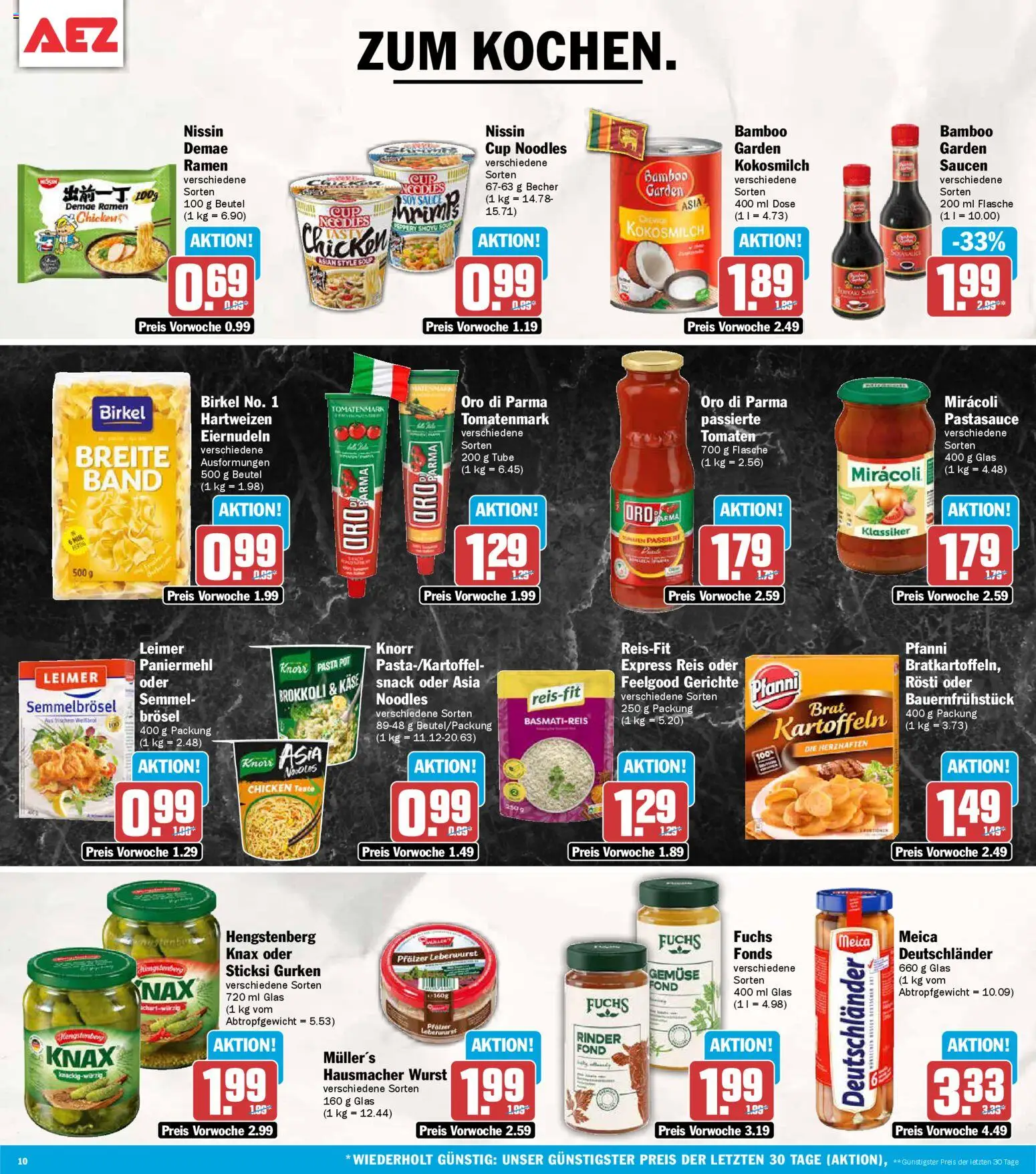 AEZ Prospekt 	 – gültig ab 13.04.2026 | Seite: 10 | Produkte: Tomaten, Meica, Oro di parma, Brokkoli