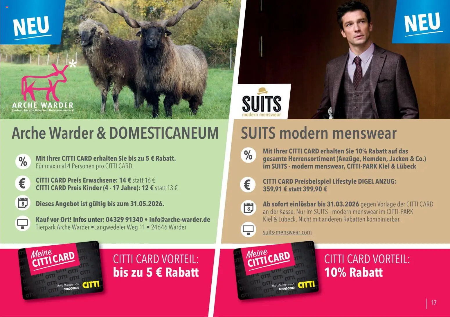 CITTI Markt - Vorteilsheft – gültig ab 01.01.2026 | Seite: 17 | Produkte: Anzug