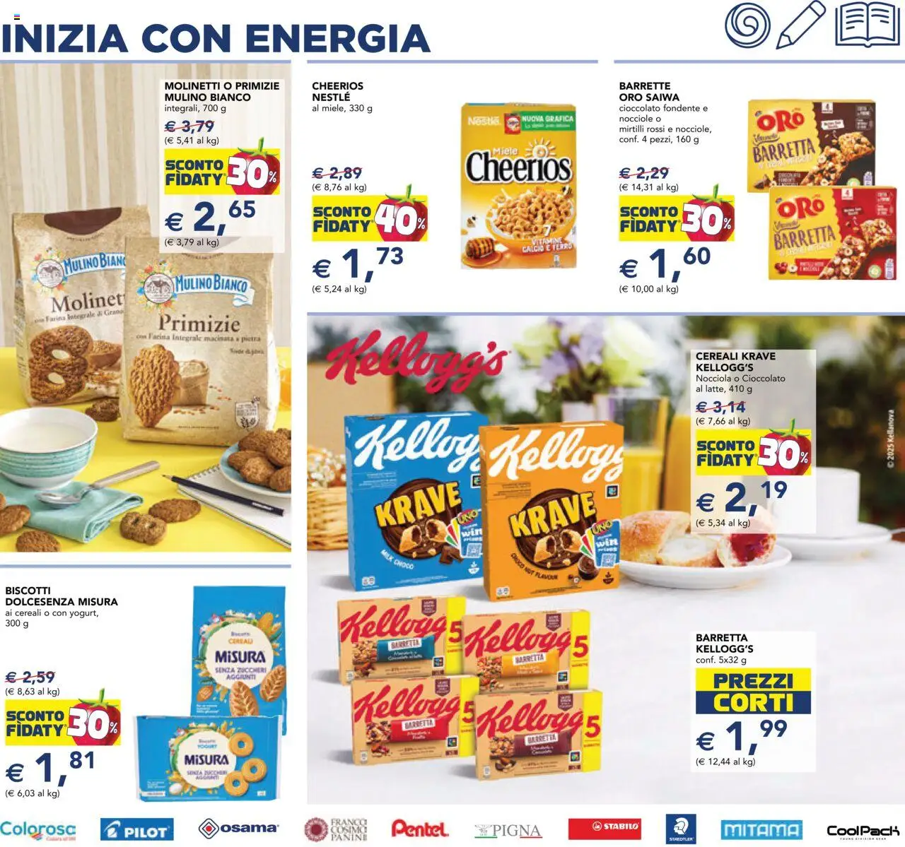 Volantino Esselunga S del 25.08.2025 | Pagina: 17 | Prodotti: Cereali, Nocciole, Mirtilli, Barretta