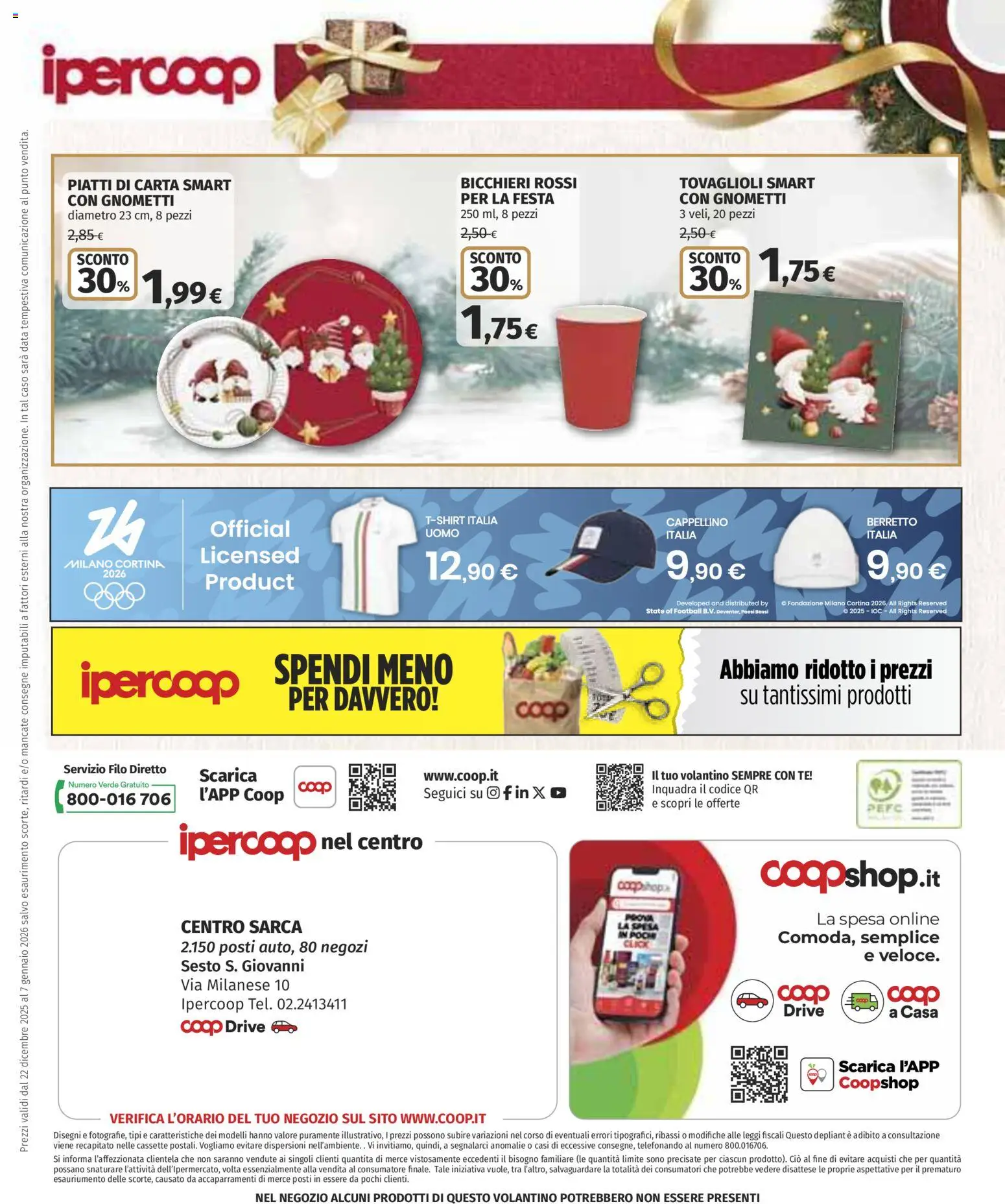 Volantino Ipercoop del 22.12.2025 | Pagina: 38 | Prodotti: Tè, Data