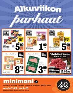 Minimani-mainoslehti voimassa 26.01.2026 alkaen