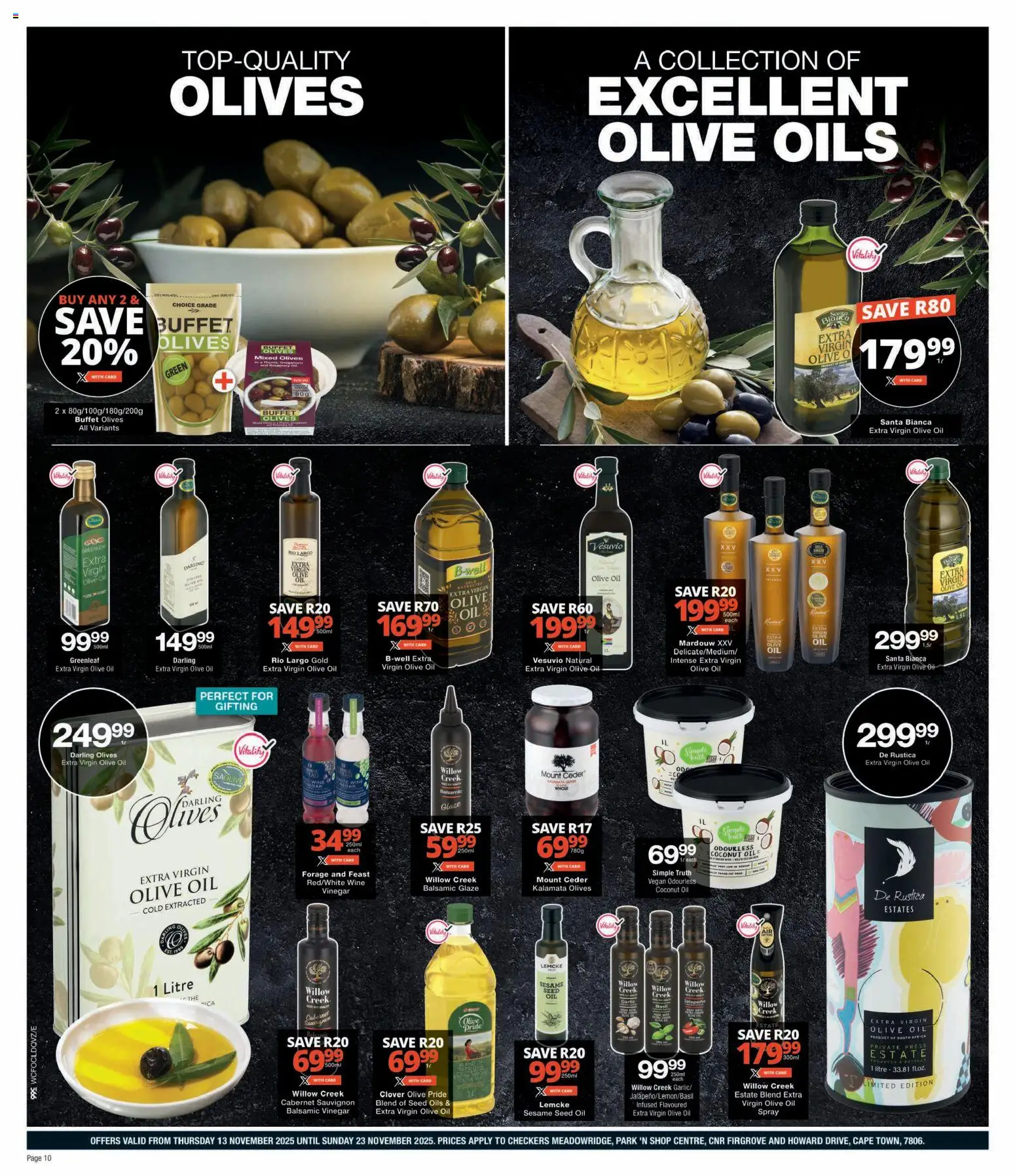 New Checkers catalogue – valid from 13.11.2025 | Page: 10 | Products: Press, Oil, Wine, Vinegar