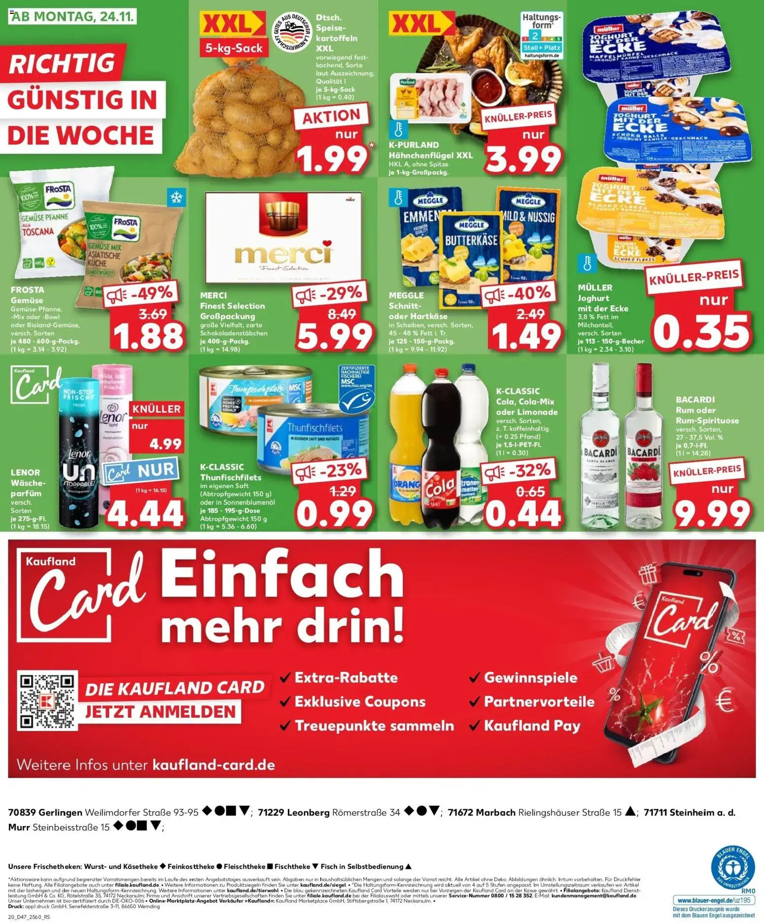 Kaufland prospekt Leonberg	 – gültig ab 20.11.2025 | Seite: 20 | Produkte: Thunfisch, Küche, Kartoffeln, Gemüse