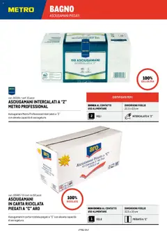 Anteprima del volantino Metro Detergenza Professionale catalogo valido a partire dal 11.09.2025 | Pagina: 54 | Prodotti: Asciugamano, Bagno