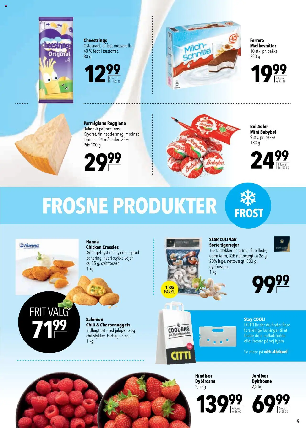 CITTI Markt Dänemark-Werbung – gültig ab 08.10.2025 | Seite: 9 | Produkte: Milch, Chili, Babybel