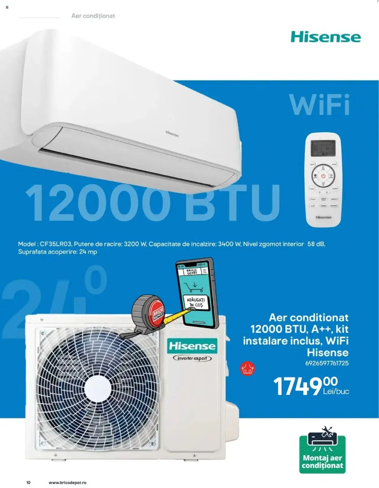 Brico Depot catalog - La Brico te răcorești pe măsură – valabil de la 27.06.2025 | Pagină: 10 | Produse: Aer Condiționat, Coș