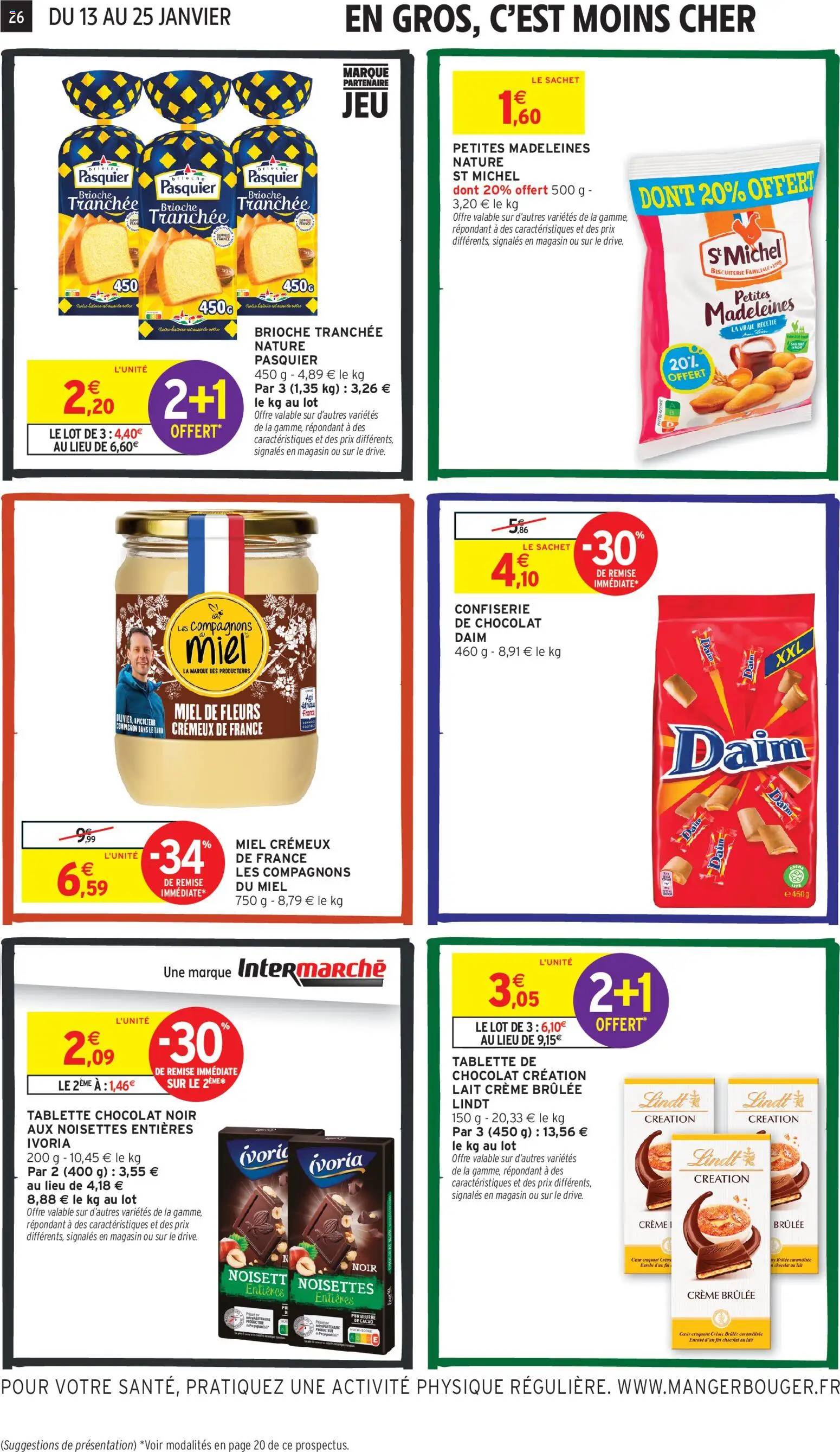 {H1} | Page: 26 | Produits: Tablette, Lait, Beurre, Lindt