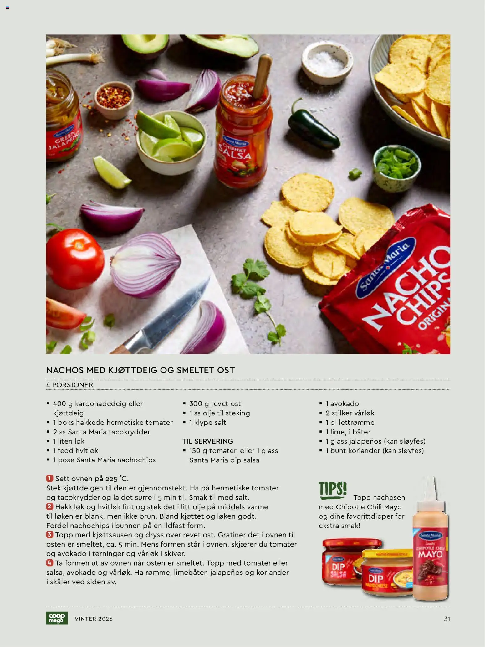 {H1} | Side: 31 | Produkter: Avokado, Kjøttdeig, Суміш дитяча, Koriander