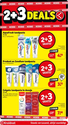 Aquafresh tandpasta, 75 ml M.u.v. multipakken. - Voorbeeld van een folder van Kruidvat, geldig van 25.11.2025 | Pagina: 19 | Producten: Tandpasta, Kan