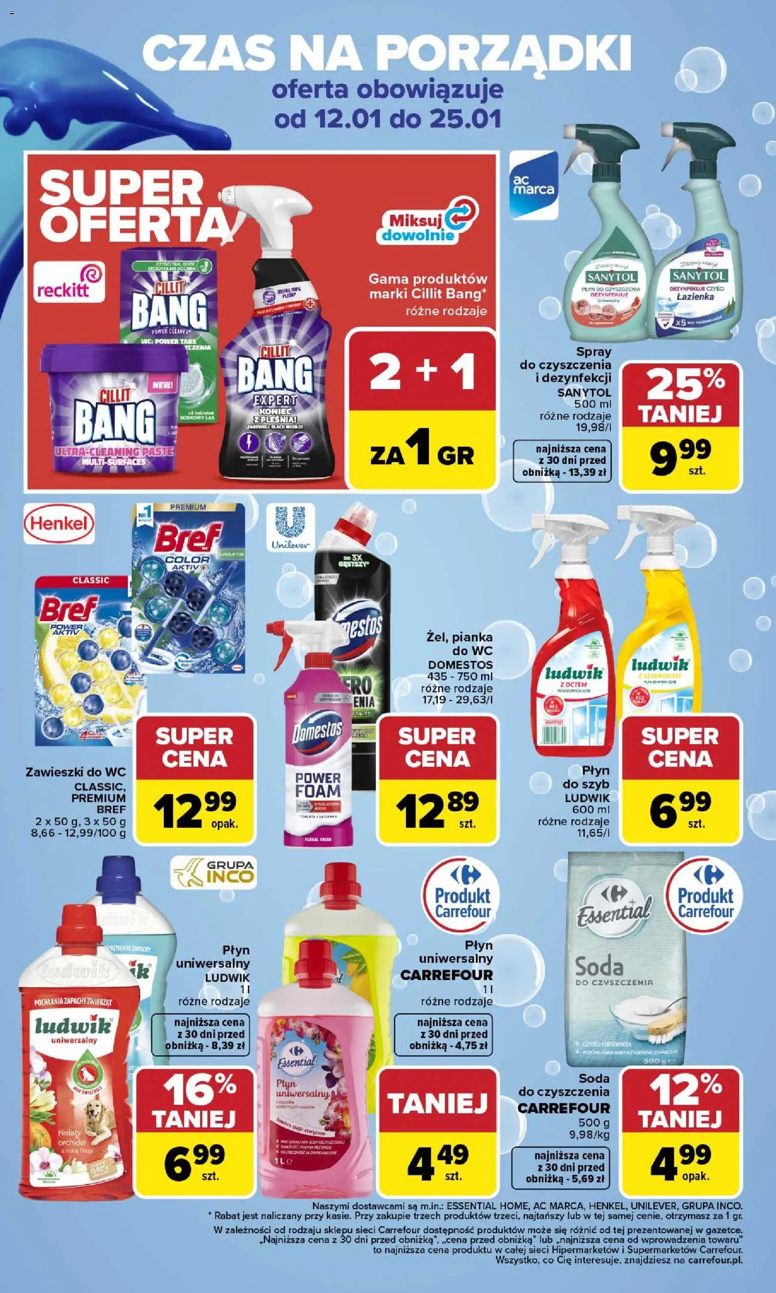 Carrefour Gazetka - Zabłysnąć W Nowym Roku od 12.01.2026 | Strona: 6 | Produkty: Domestos, Kwiaty