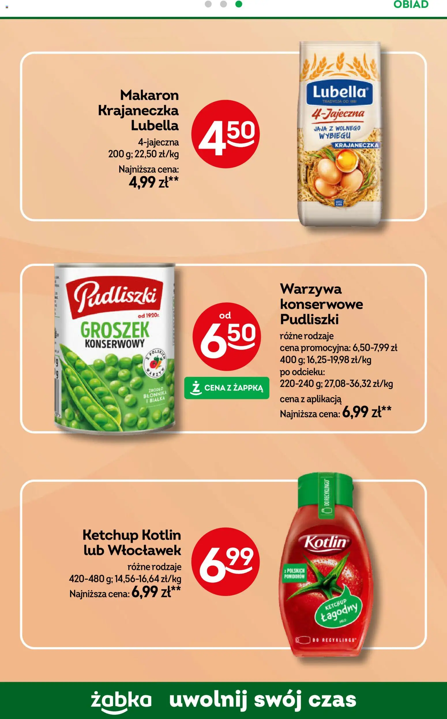 Żabka Gazetka - Codzienne produkty od 19.11.2025 | Strona: 18 | Produkty: Groszek, Makaron, Warzywa, Jaja