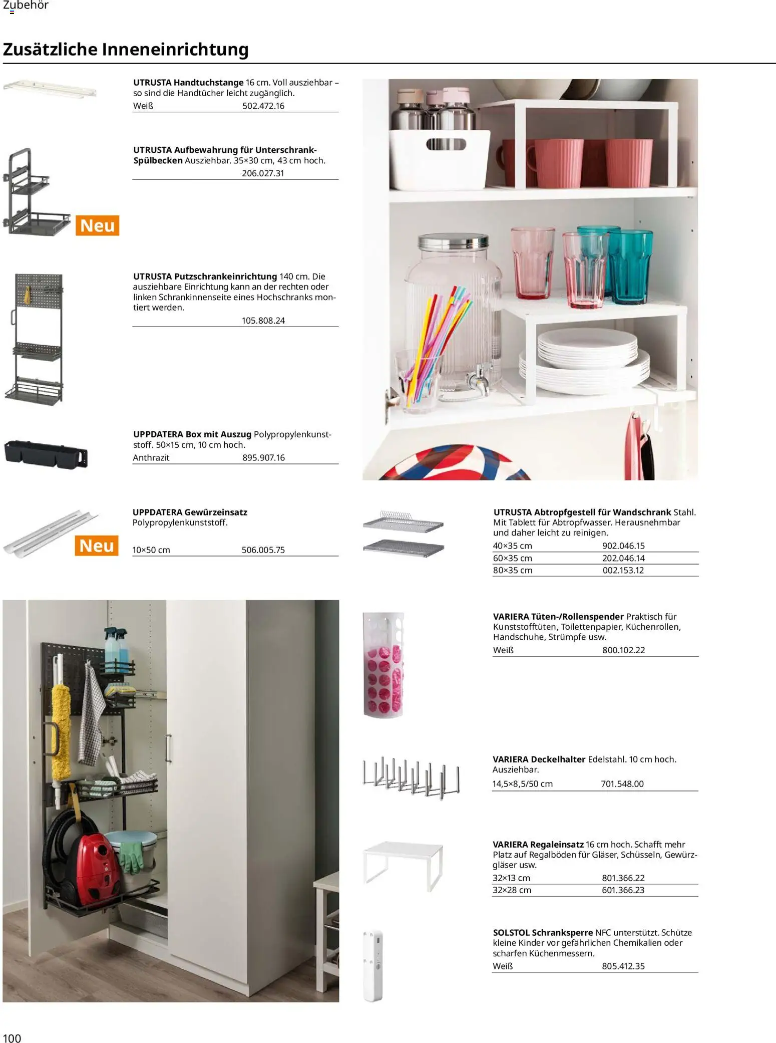 Ikea Prospekt 	 – gültig ab 01.04.2025 | Seite: 100 | Produkte: Strümpfe, Box, Unterschrank