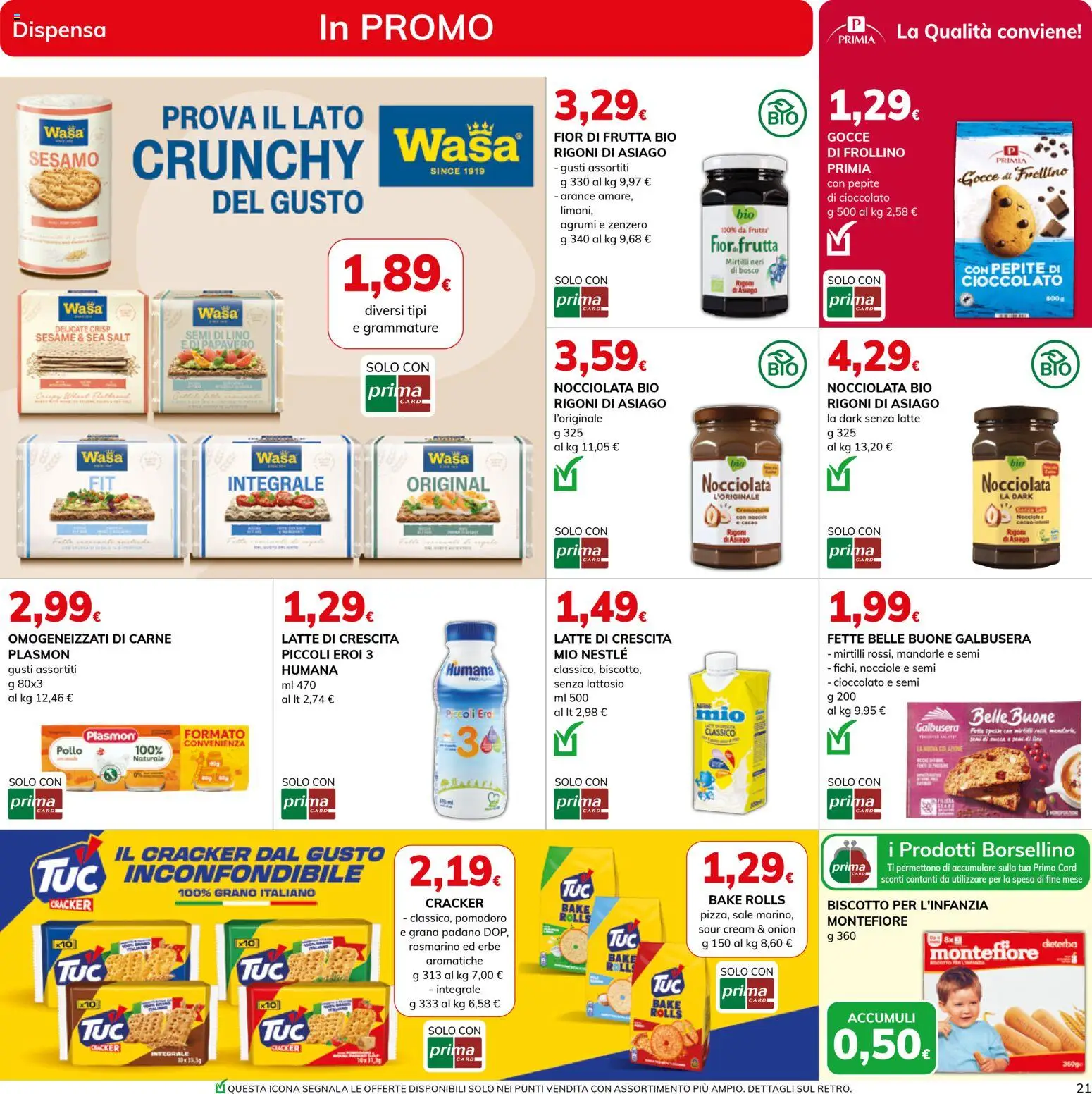 Volantino Basko del 21.04.2026 | Pagina: 21 | Prodotti: Cioccolato, Frutta, Pomodoro, Latte