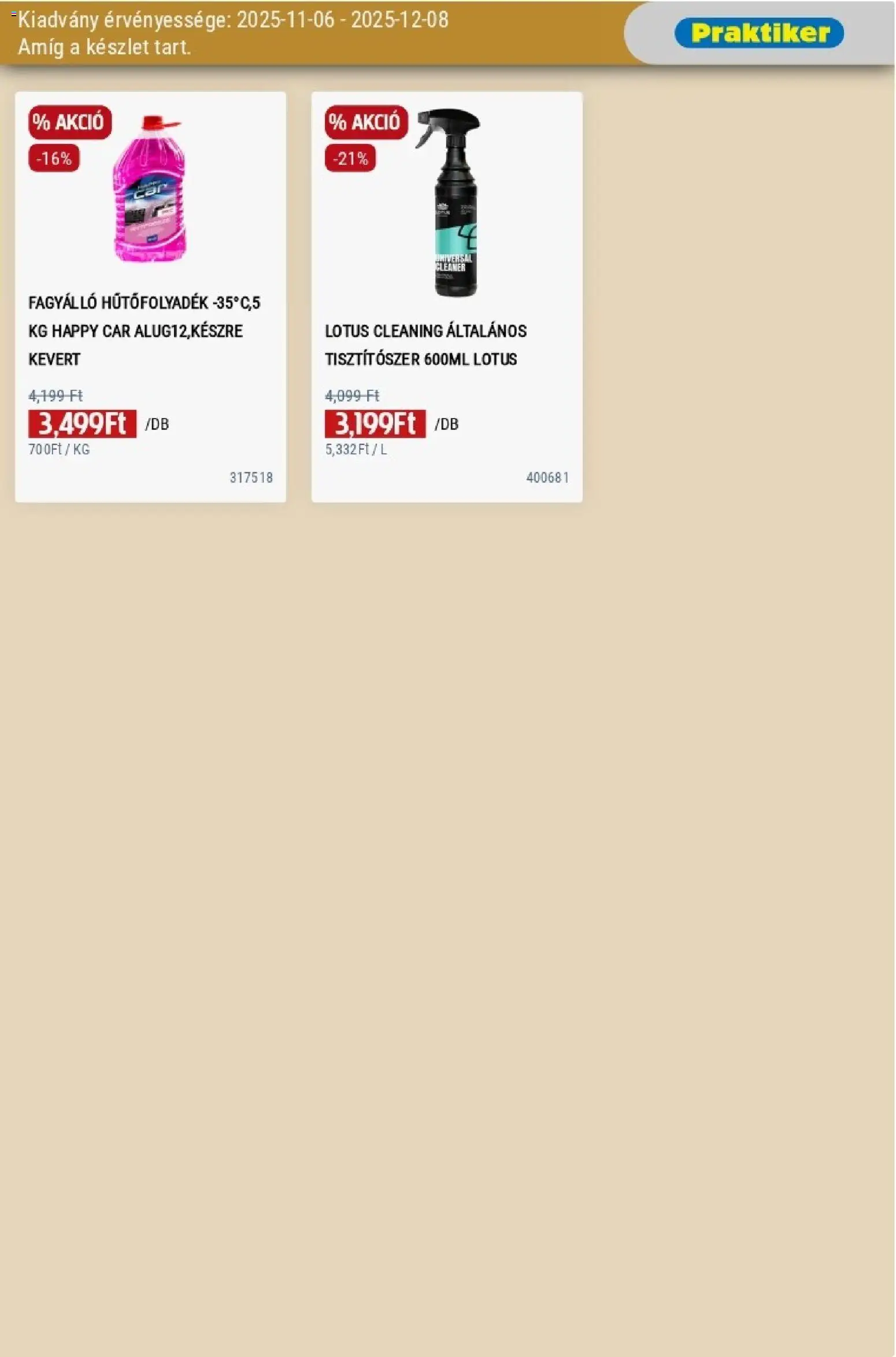 Praktiker akciós ujság - amely érvényes a következő dátumtól: 06.11.2025 | Oldal: 35