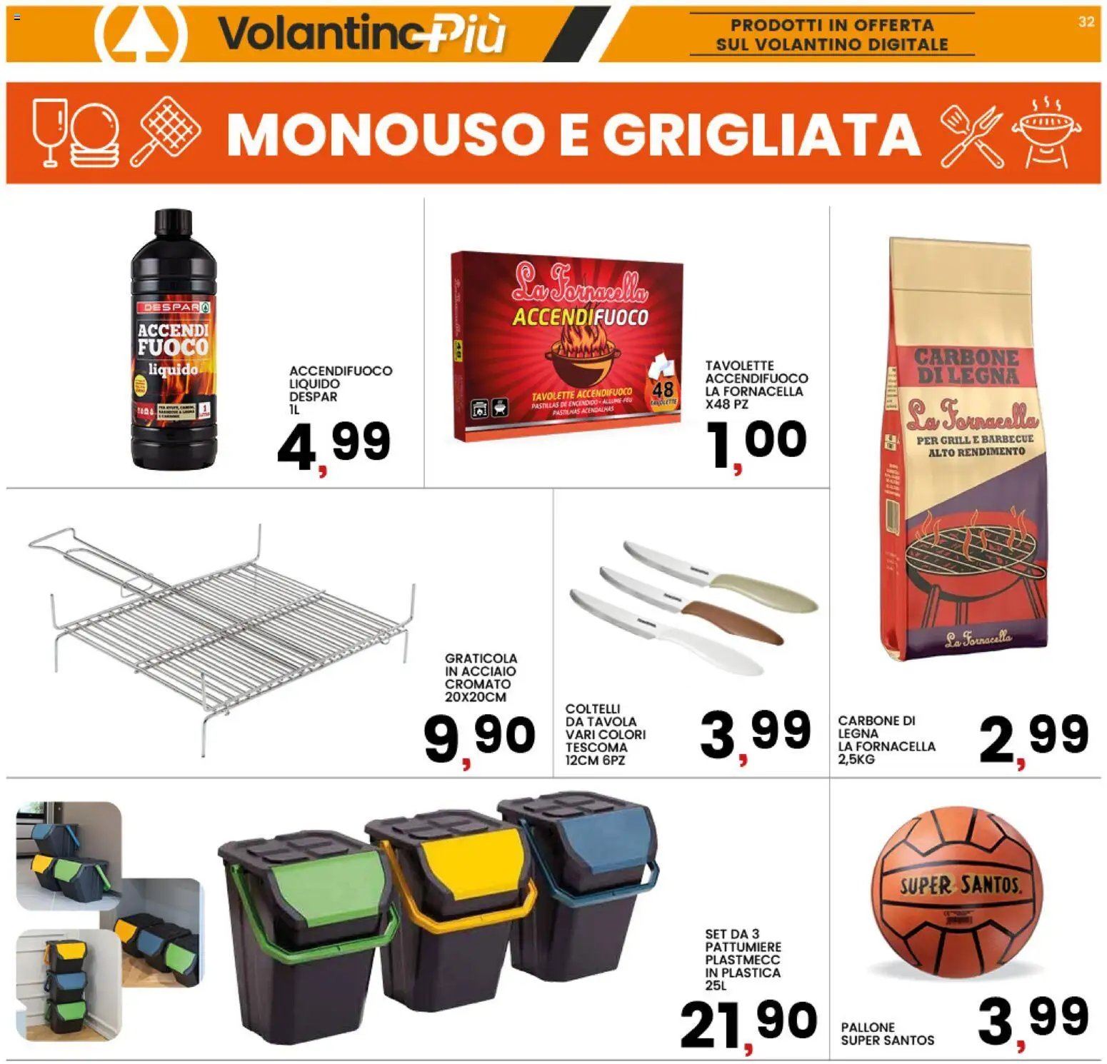 Volantino Interspar del 25.03.2026 | Pagina: 32 | Prodotti: Barbecue, Pallone
