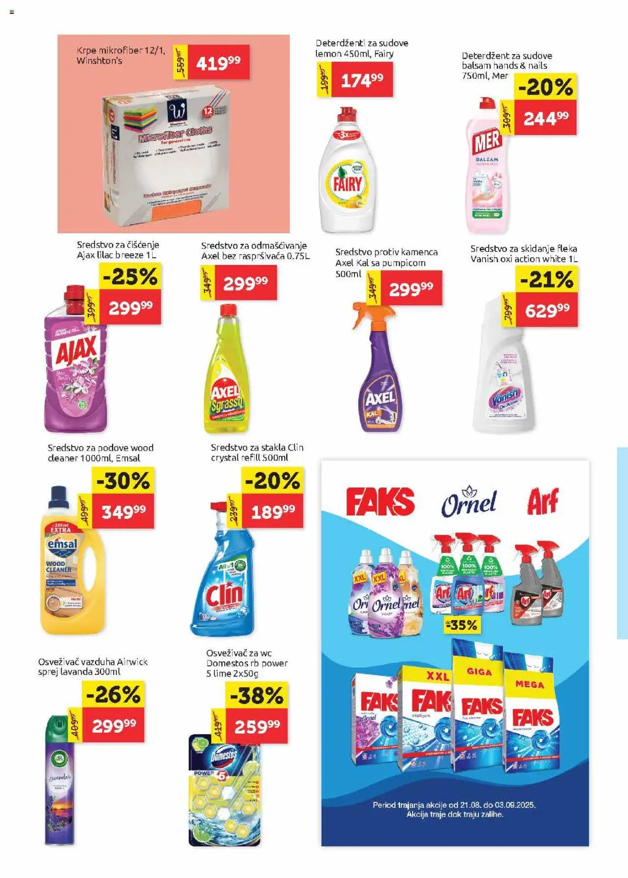 SuperVERO katalog - važi od 21.08.2025 | Strana: 24 | Proizvode: Deterdžent, Wc, Balzam, Ajax