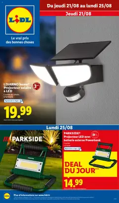 LIDL - Prévisualisation de LIDL catalogue les bonnes affaires de la semaine valide à partir de 21.08.2025