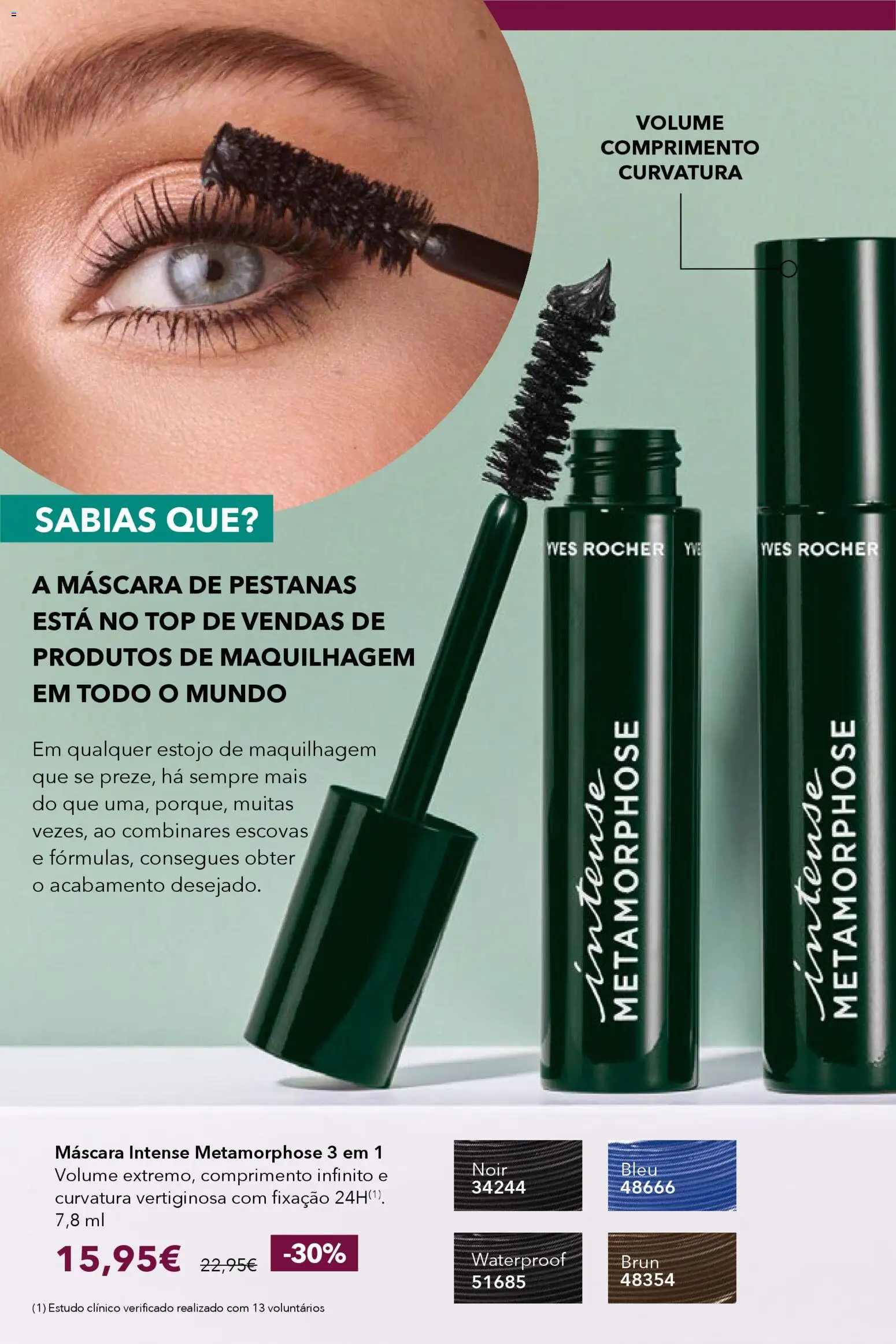 Yves Rocher catálogo 2 │ válido de 30.01.2026 | Página: 34 | Produtos: Top, Máscara de pestanas, Maquilhagem