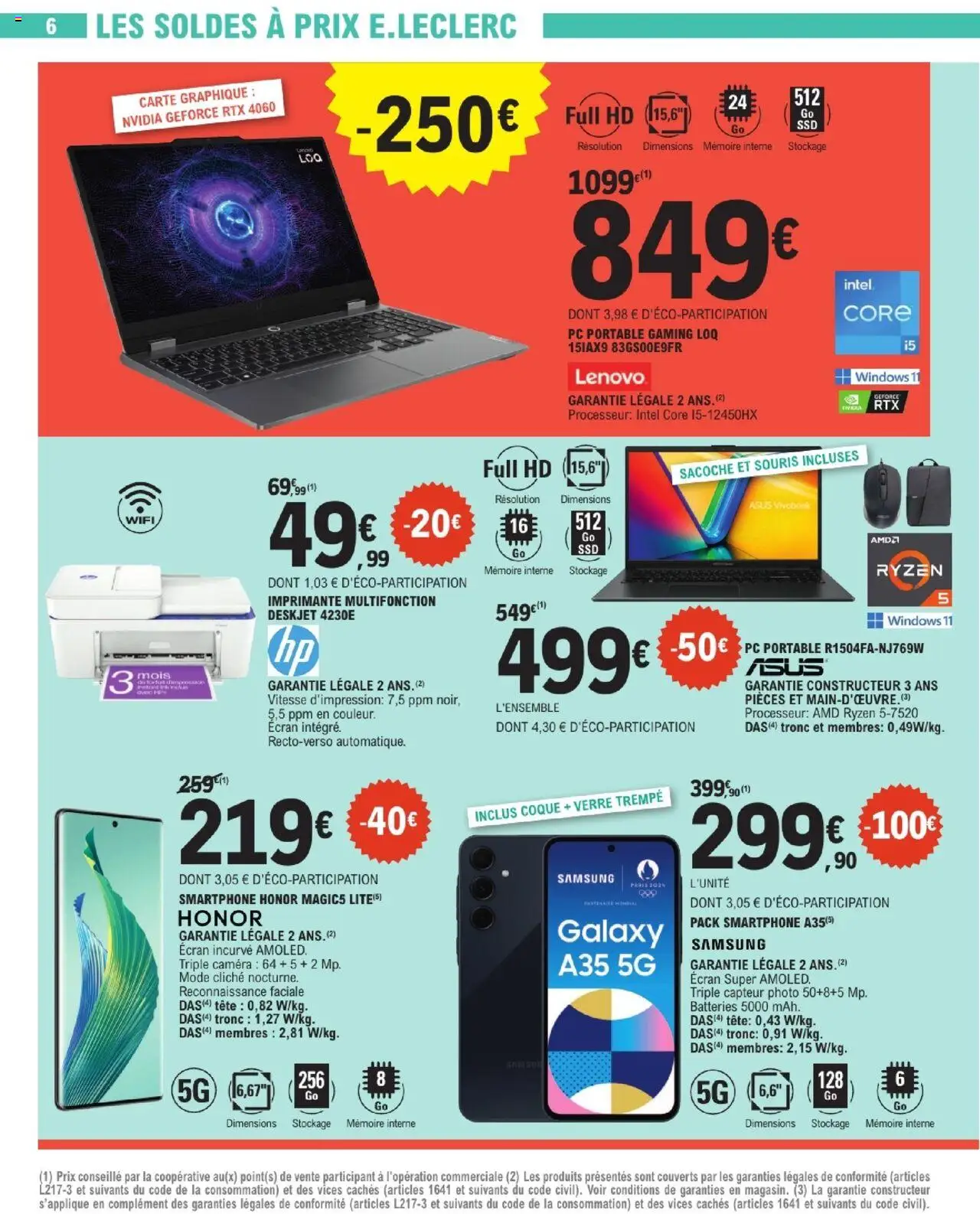  | Page: 6 | Produits: PC, Imprimante, Portable, Caméra