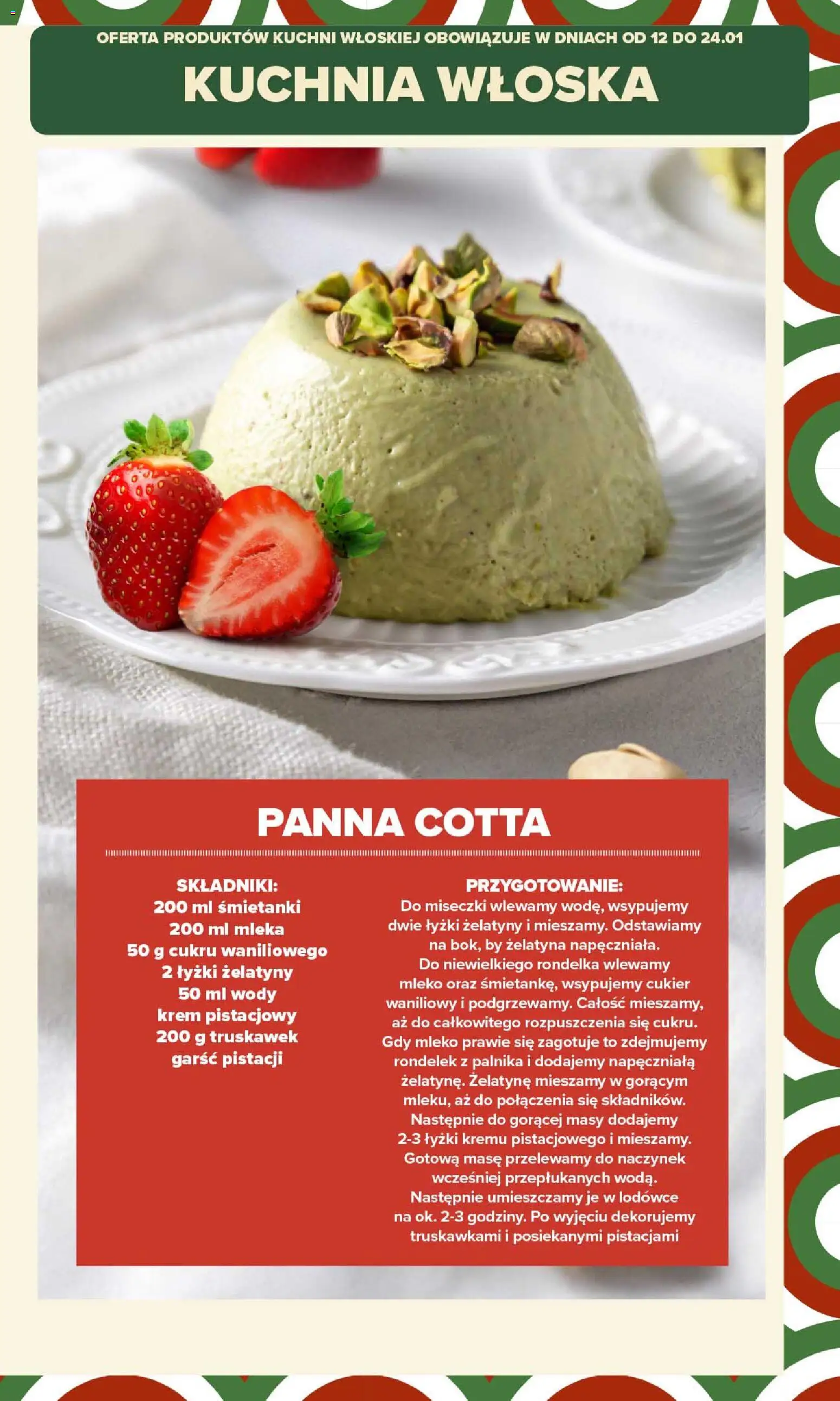 Carrefour Gazetka - Kuchnia włoska od 12.01.2026 | Strona: 15 | Produkty: Żelatyna, Mleko, Krem, Cukier