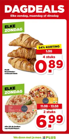 #PLUS Pizza mozzarella, tomaat & basilicum, Pizza mozzarella, tomaat & basilicum - Voorbeeld van een folder van Plus, geldig van 01.01.2026 | Pagina: 39 | Producten: Tomaat, Pizza, Roomboter, Oven