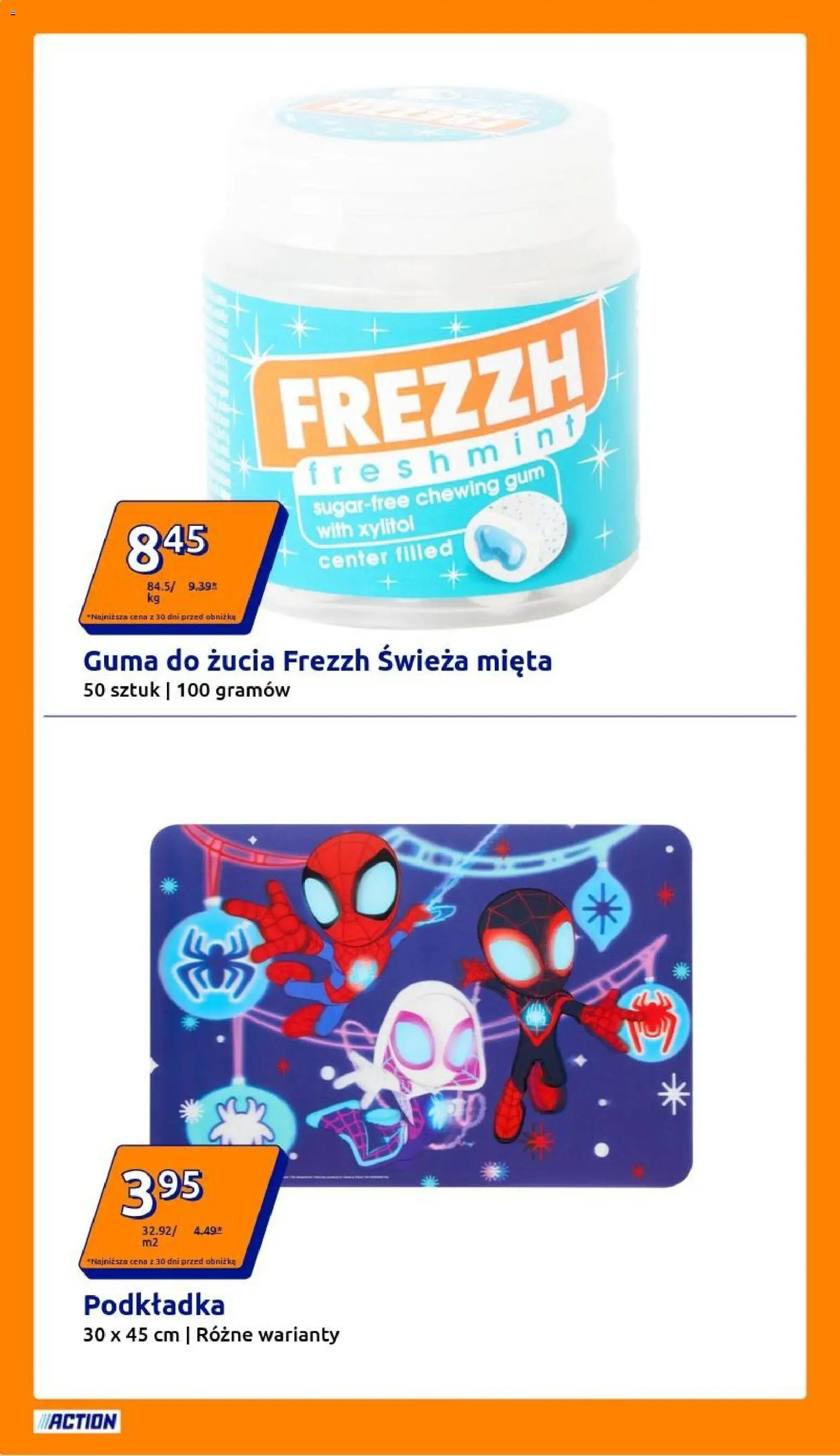 Action Gazetka od 19.11.2025 | Strona: 12 | Produkty: Mięta, Guma do żucia