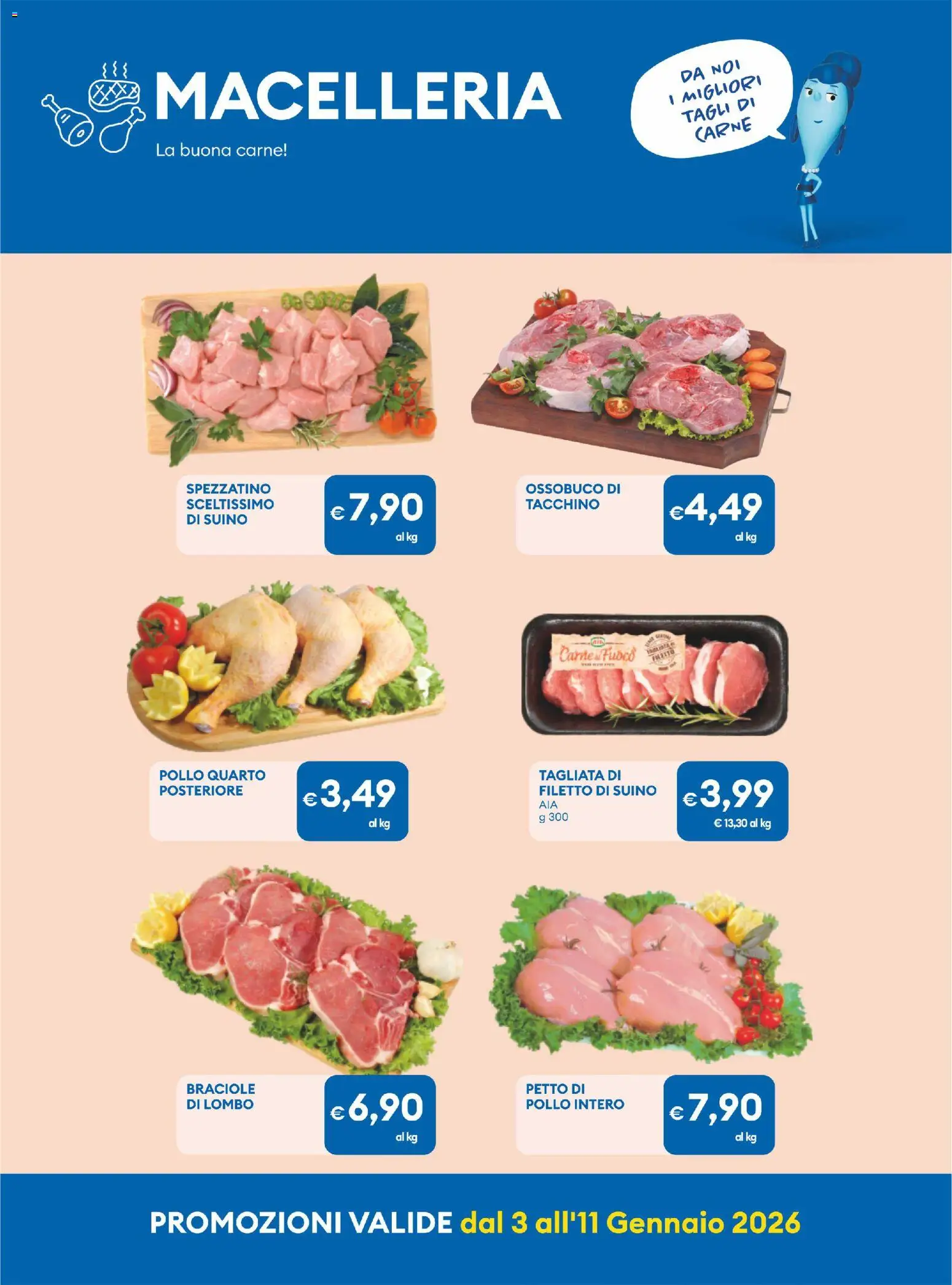 Volantino MD Discount del 03.01.2026 | Pagina: 15 | Prodotti: Petto di Pollo, Pollo, Suino, Ossobuco