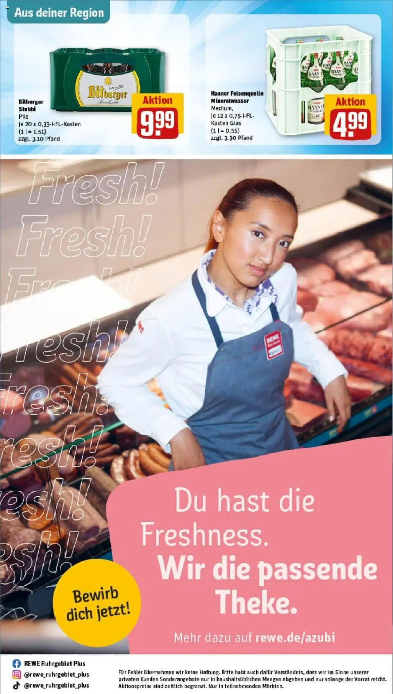 Rewe prospekt Wuppertal	 – gültig ab 13.10.2025 | Seite: 28 | Produkte: Bitburger, Pils, Mineralwasser