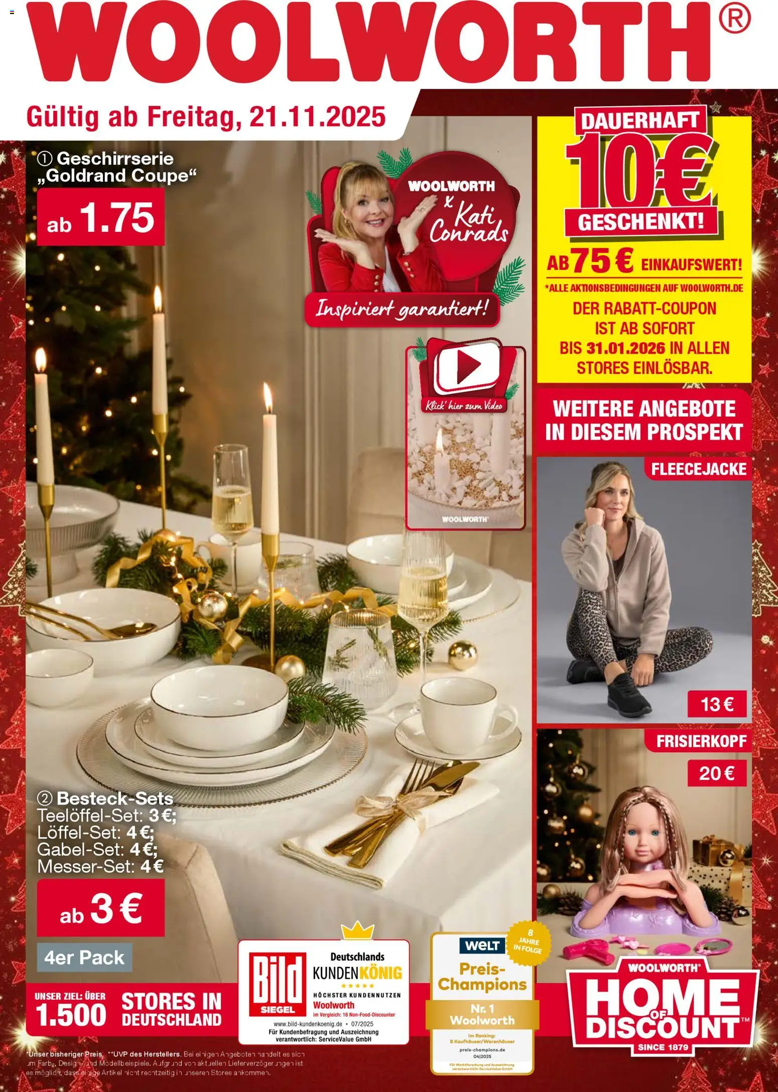 Woolworth Prospekt 	 – gültig ab 21.11.2025 | Seite: 1 | Produkte: Video