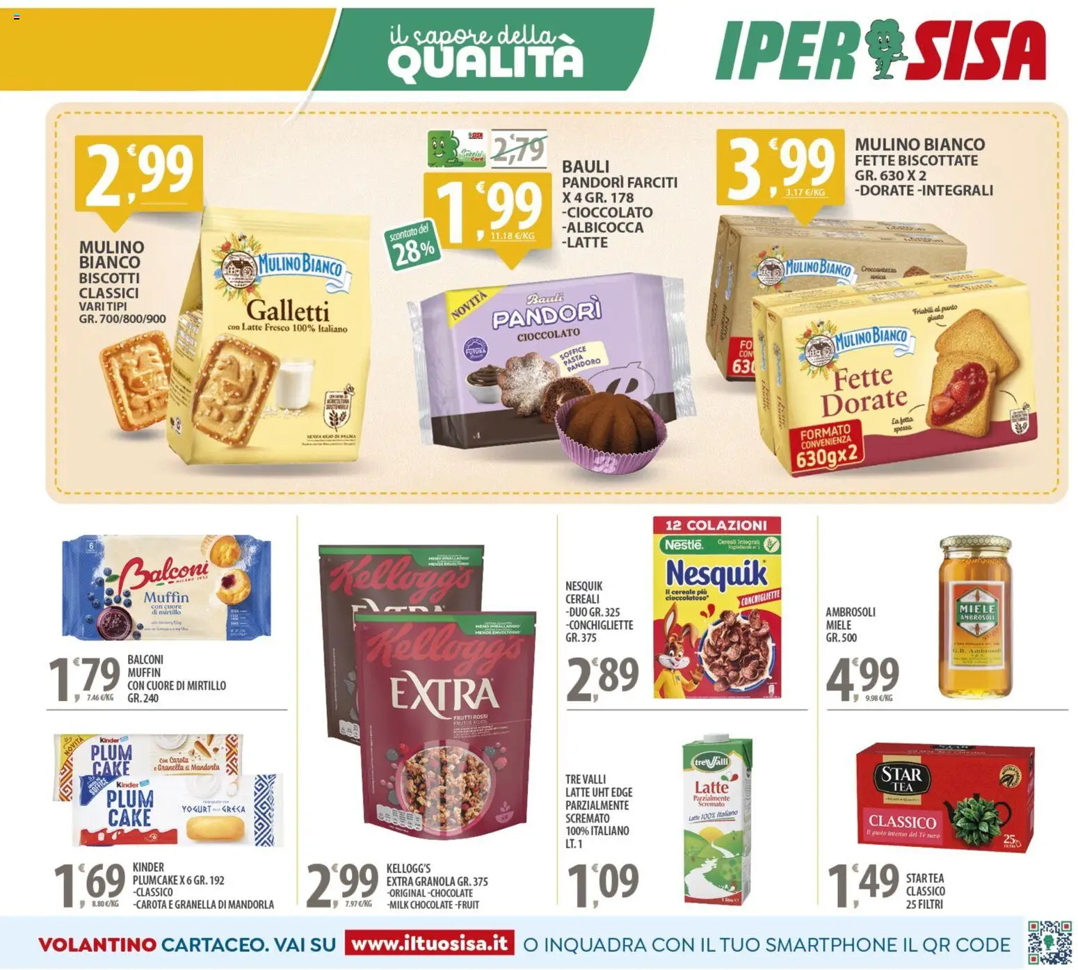 Volantino SISA del 24.10.2025 | Pagina: 9 | Prodotti: Cioccolato, Cereali, Carota, Latte