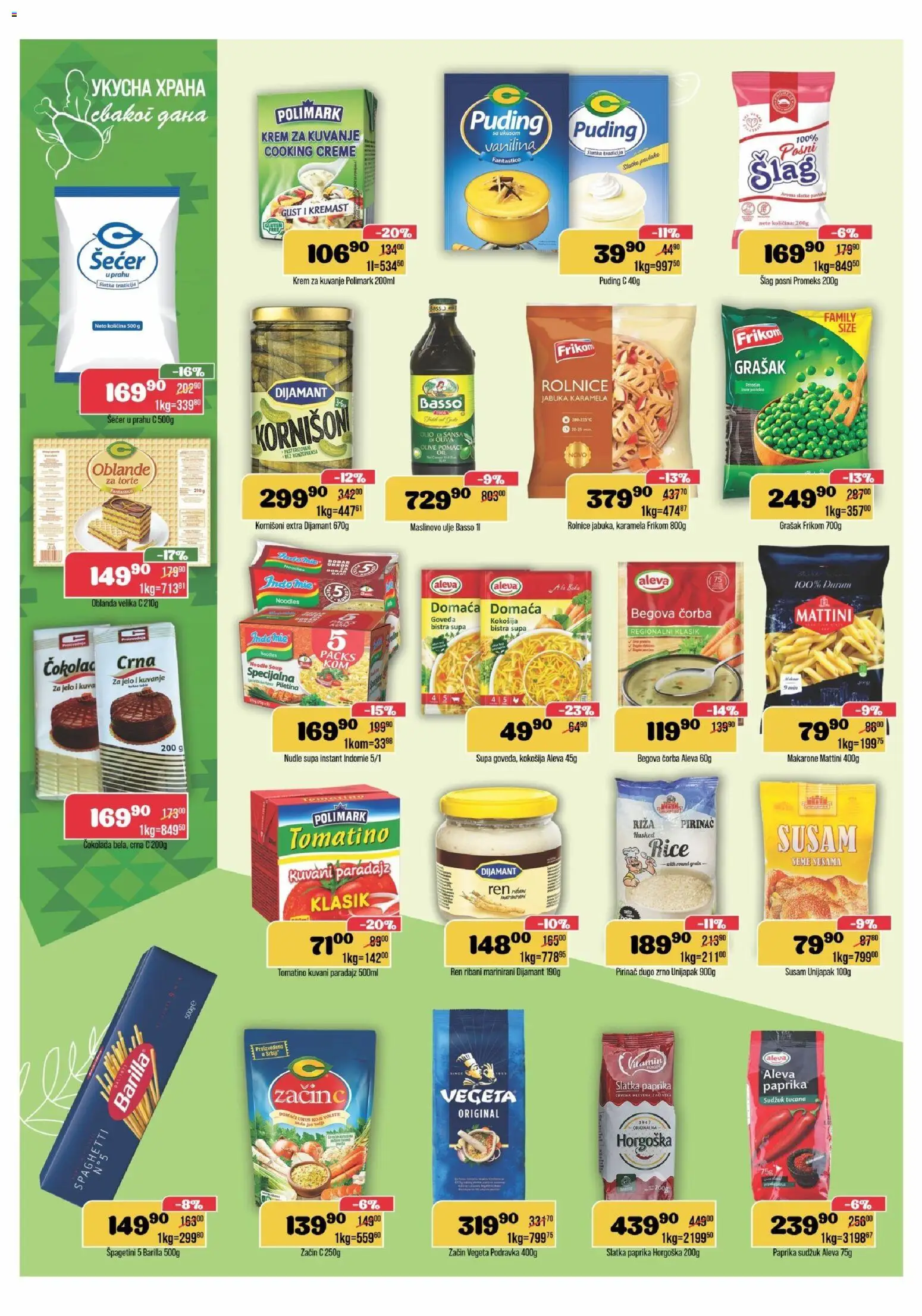 Europrom katalog - važi od 19.11.2025 | Strana: 6 | Proizvode: Paprika, Podravka, Pirinač, Nudle