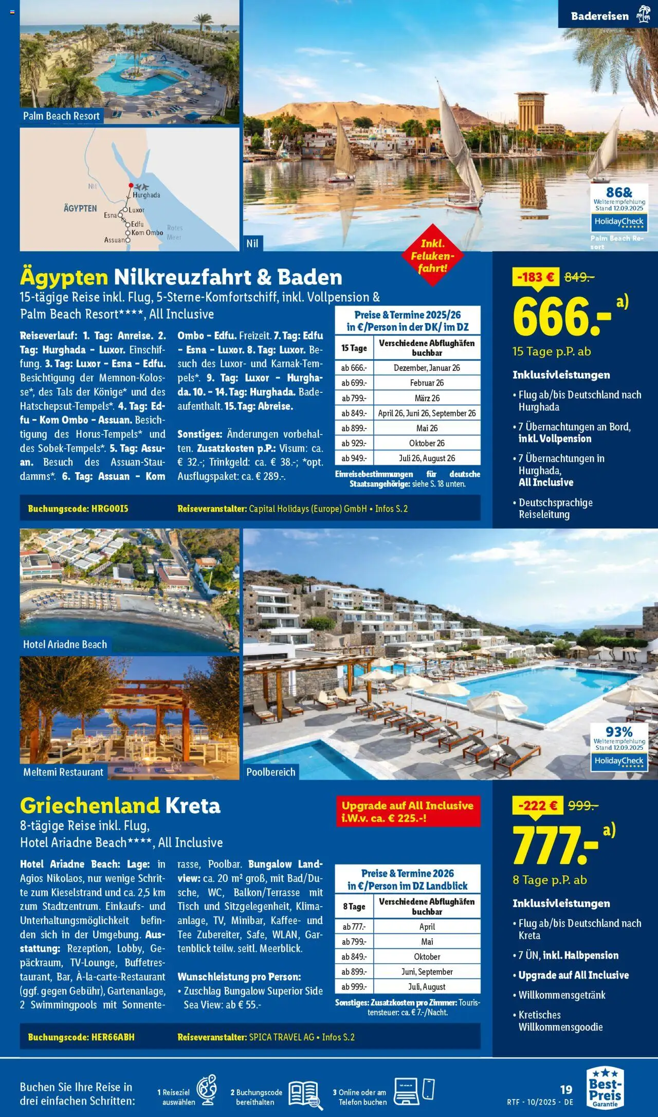 Lidl Reisen Oktober/November Reise-Highlights – gültig ab 13.10.2025 | Seite: 19 | Produkte: Kaffee, Tisch, Tee, Telefon