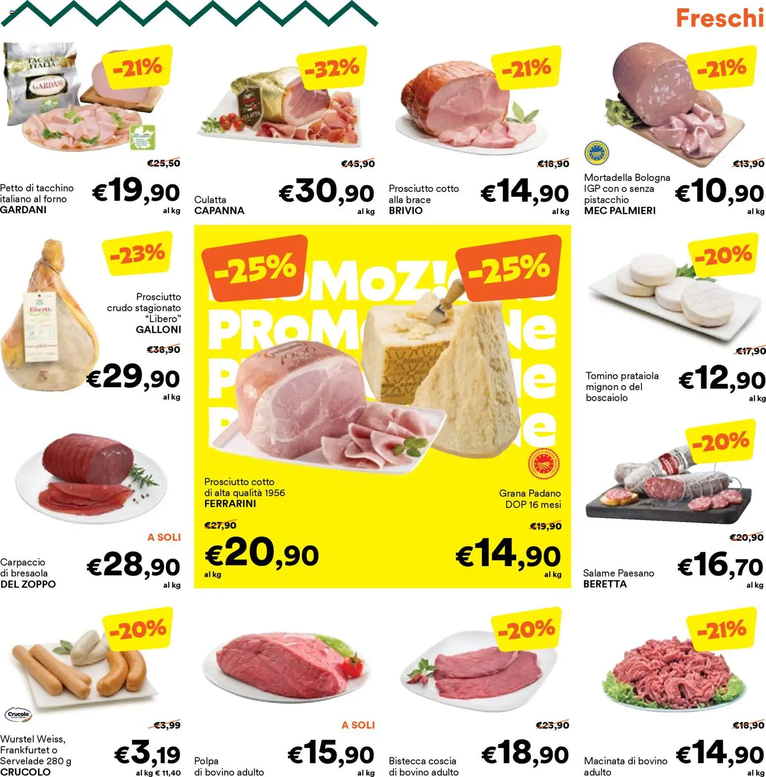 Volantino Unes del 16.02.2026 | Pagina: 15 | Prodotti: Prosciutto Cotto, Tacchino, Prosciutto, Tomino